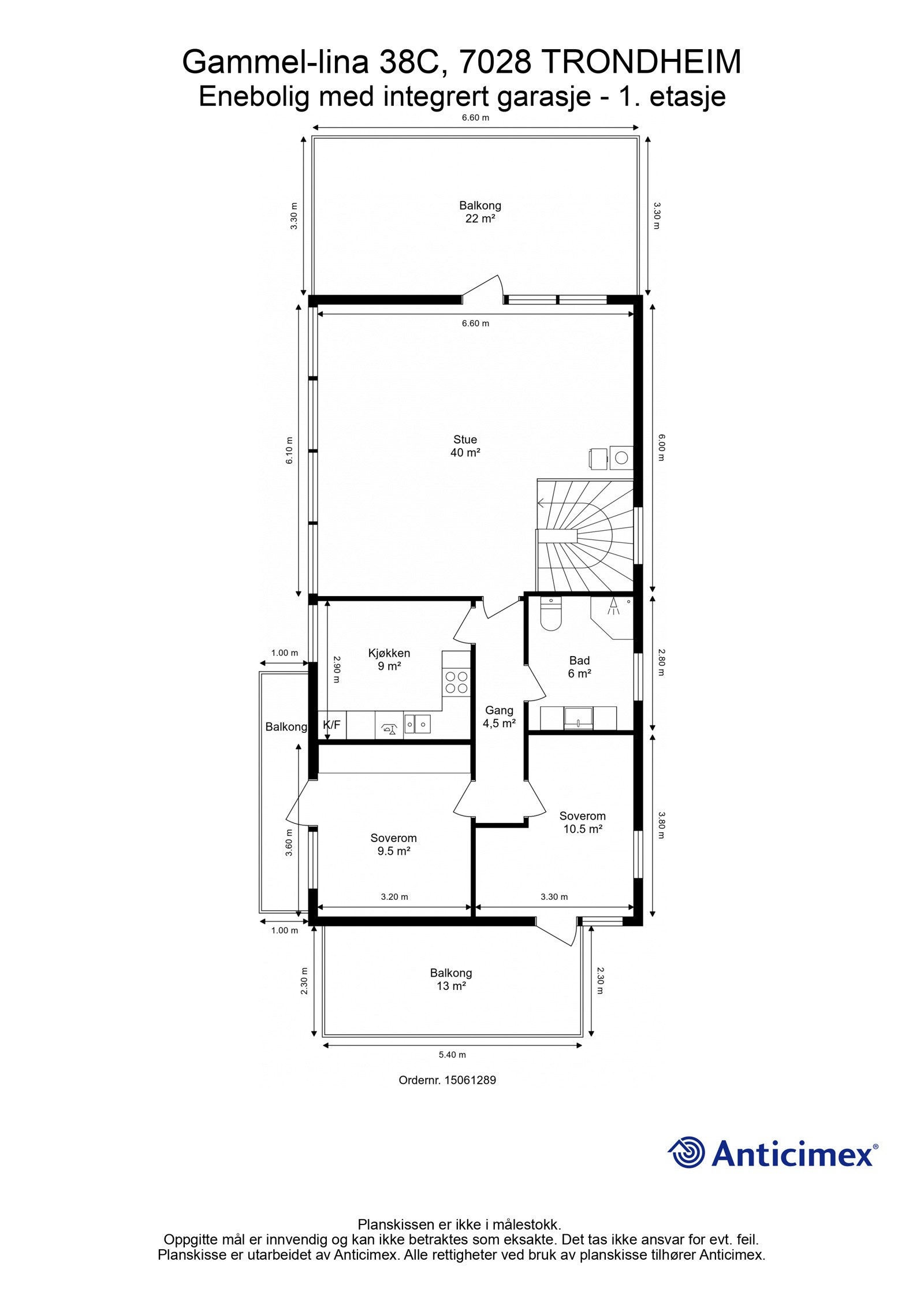 Planskisse 1. etasje. Galleribilde