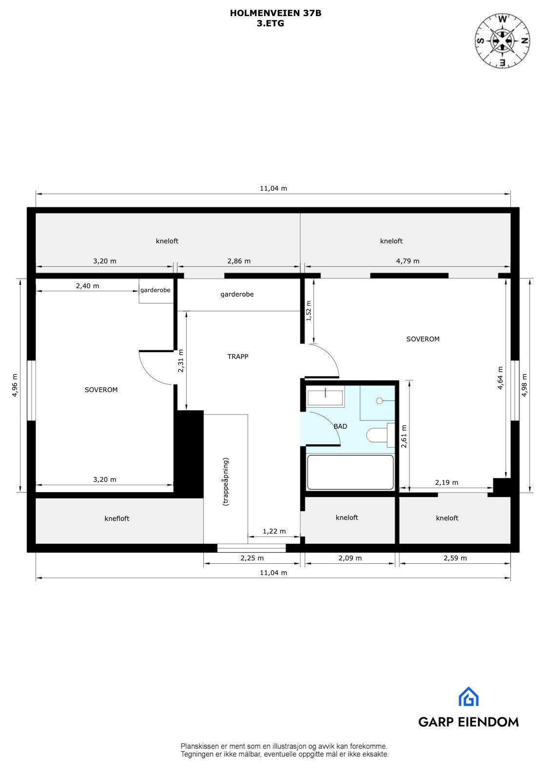Plantegning 3. etg. Galleribilde