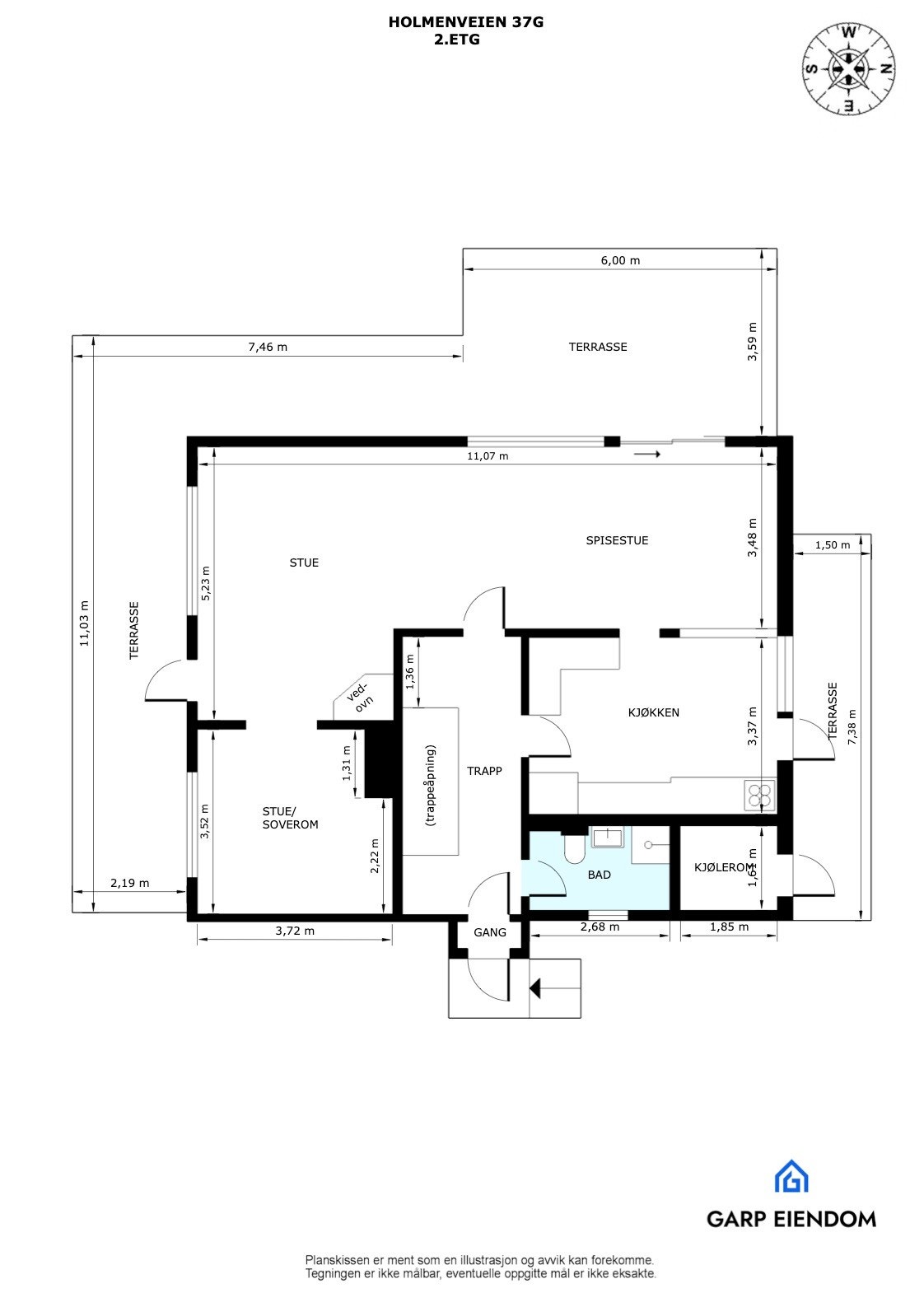 Plantegning 2. etg. Galleribilde