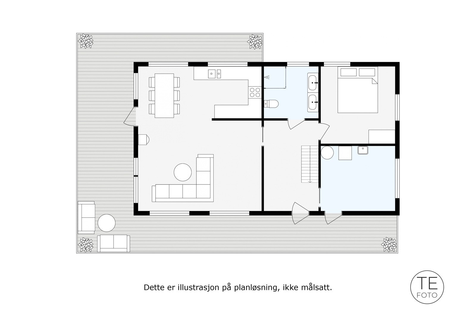 Plantegning 1. Etasje Galleribilde