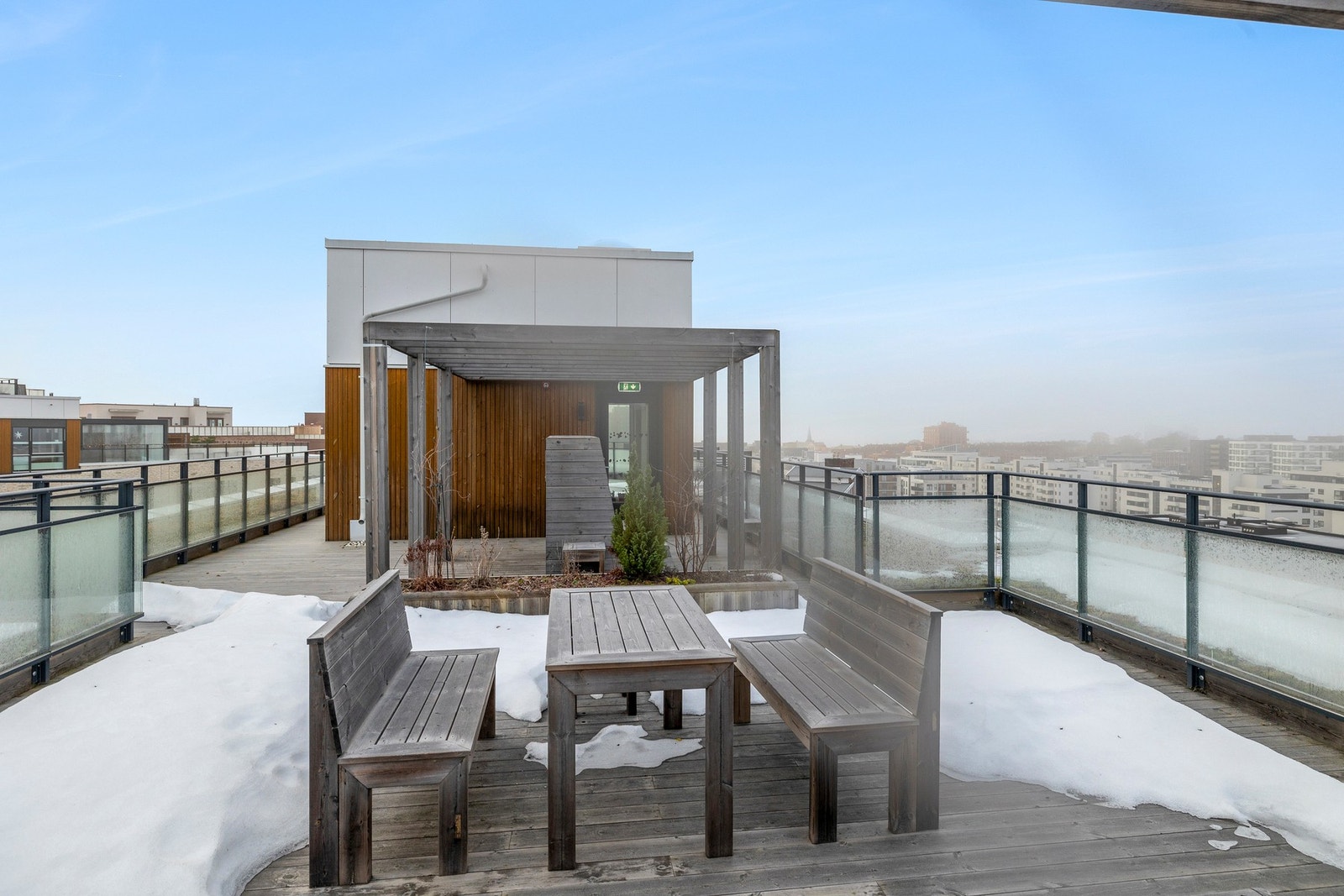 Felles takterrasse for beboerne Galleribilde