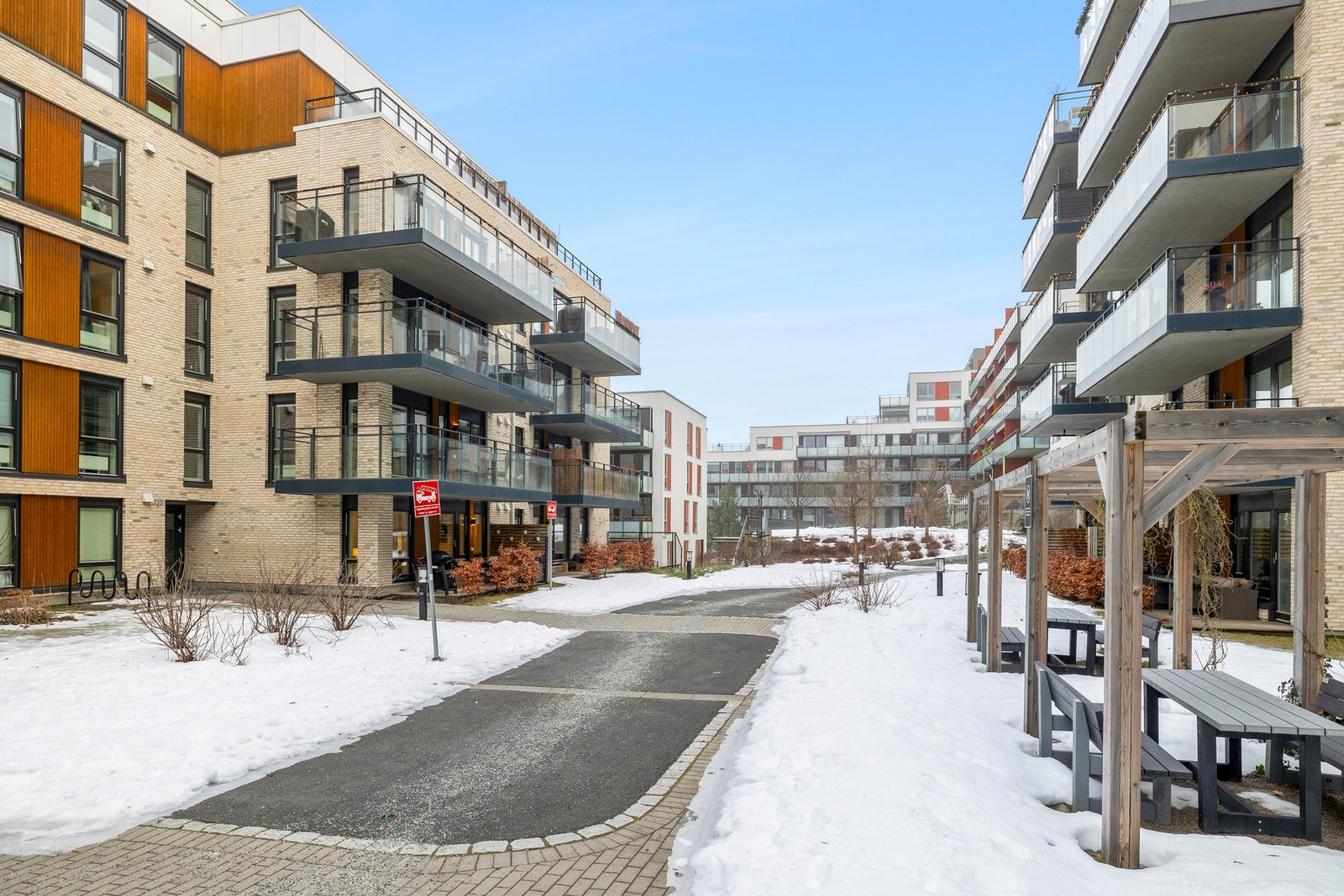 Området er pent opparbeidet Galleribilde