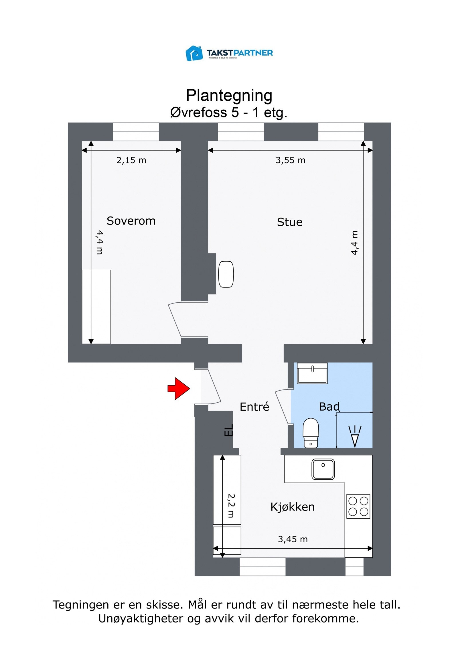 Planskisse. Galleribilde