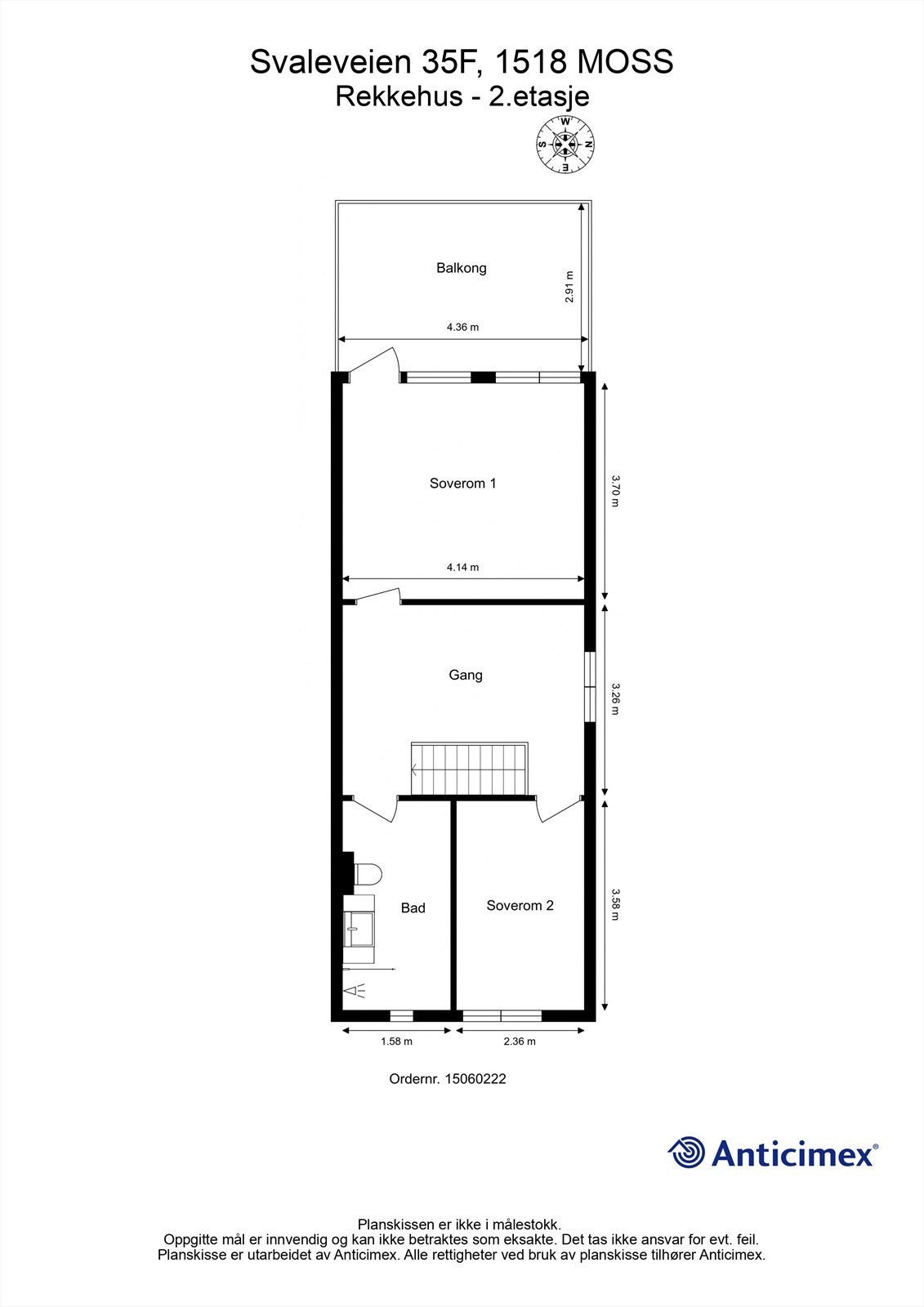 Veiledende skisse av andre etasje. Galleribilde