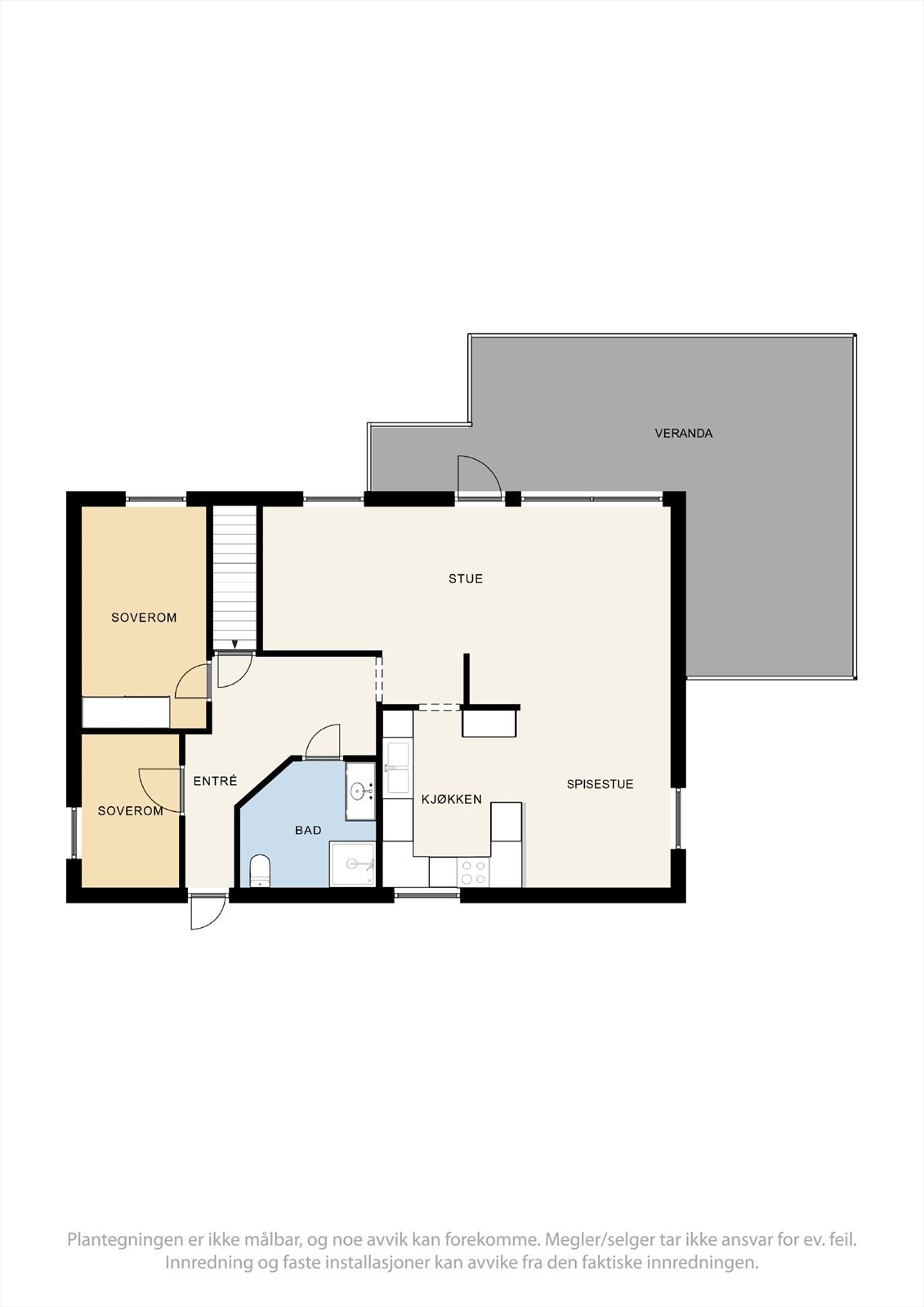 Plantegning 1. etg Galleribilde