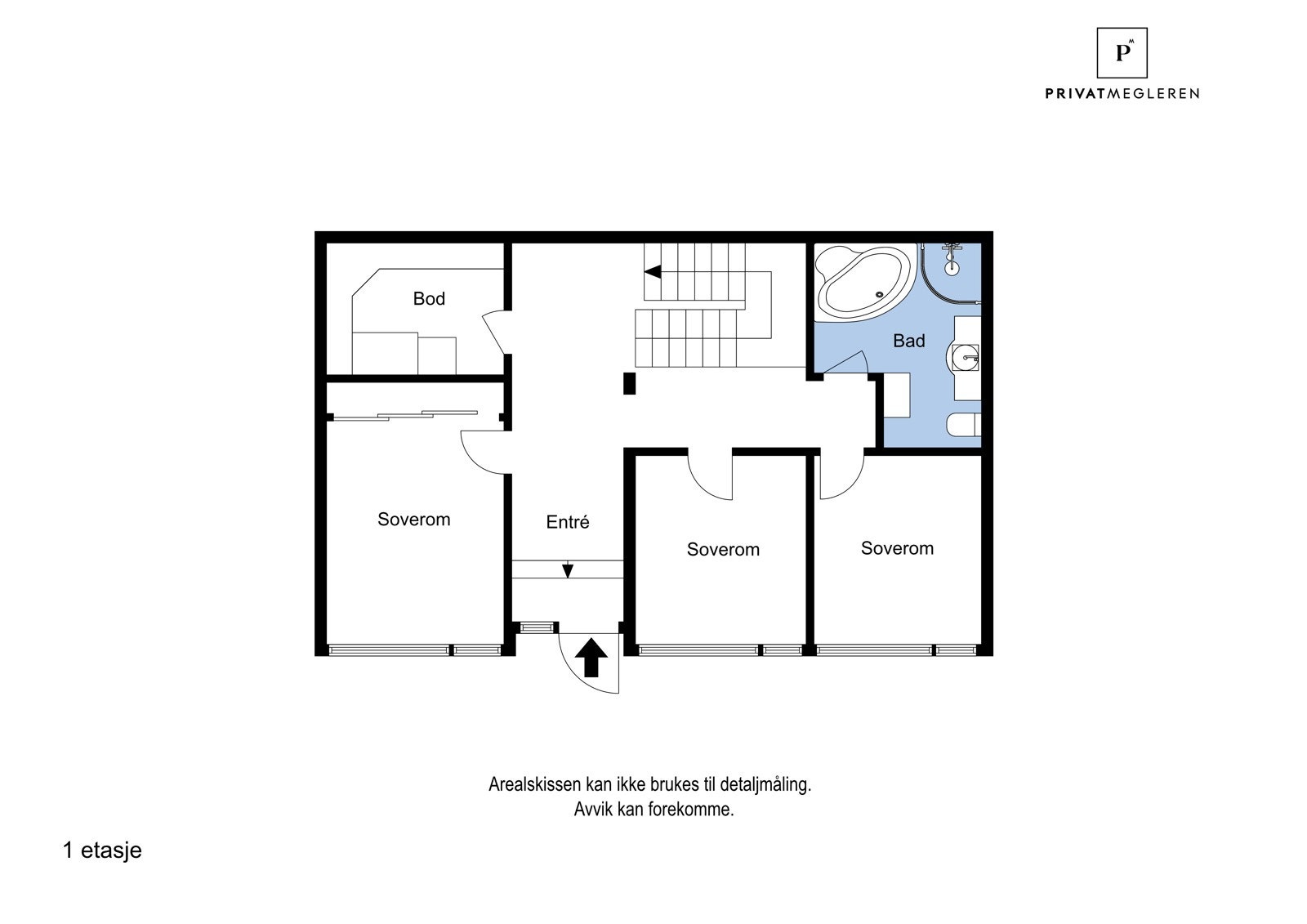 Plantegning 1. etasje. Galleribilde
