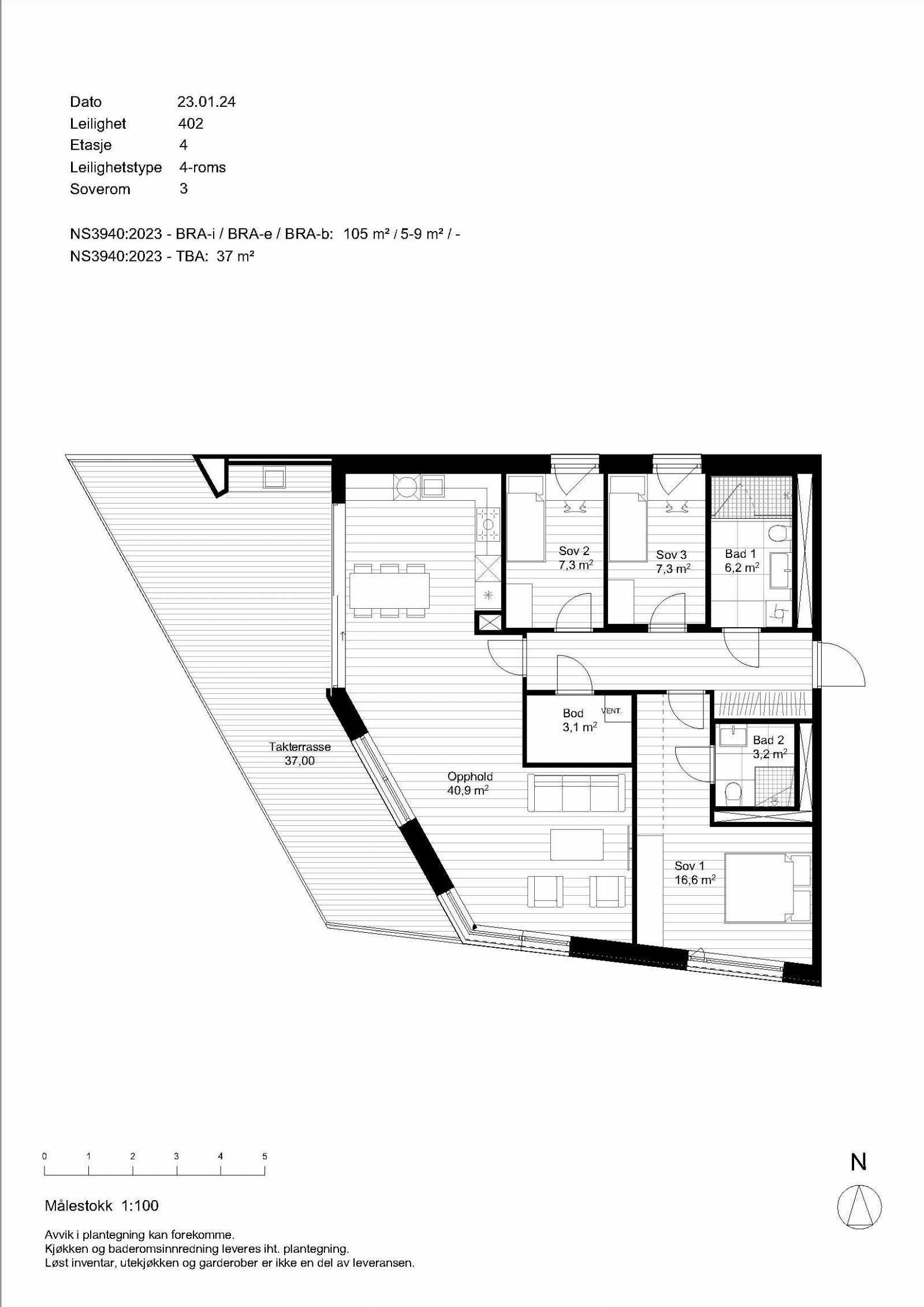 Plantegning, snr. 15 Galleribilde