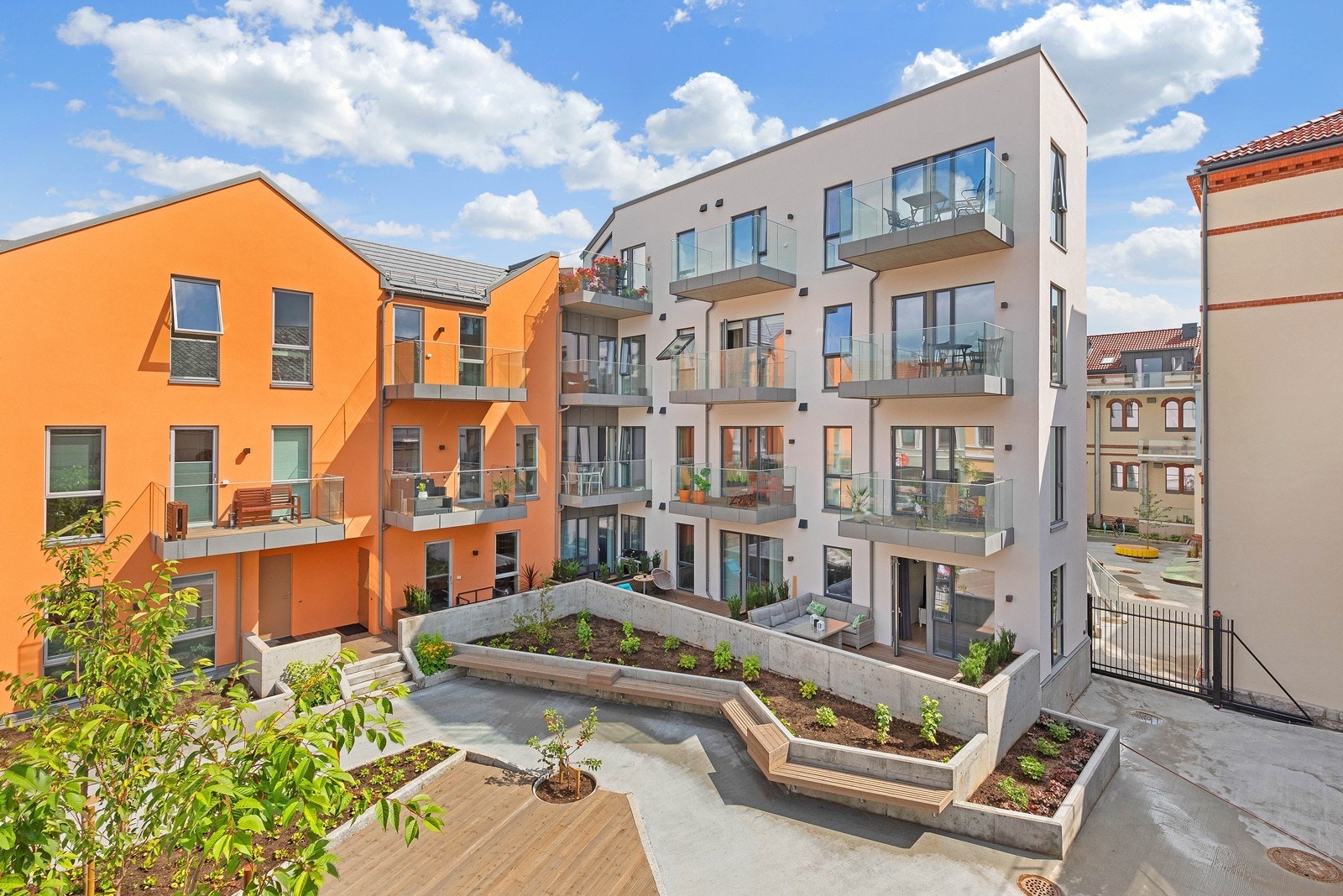 Pent uteområde Galleribilde