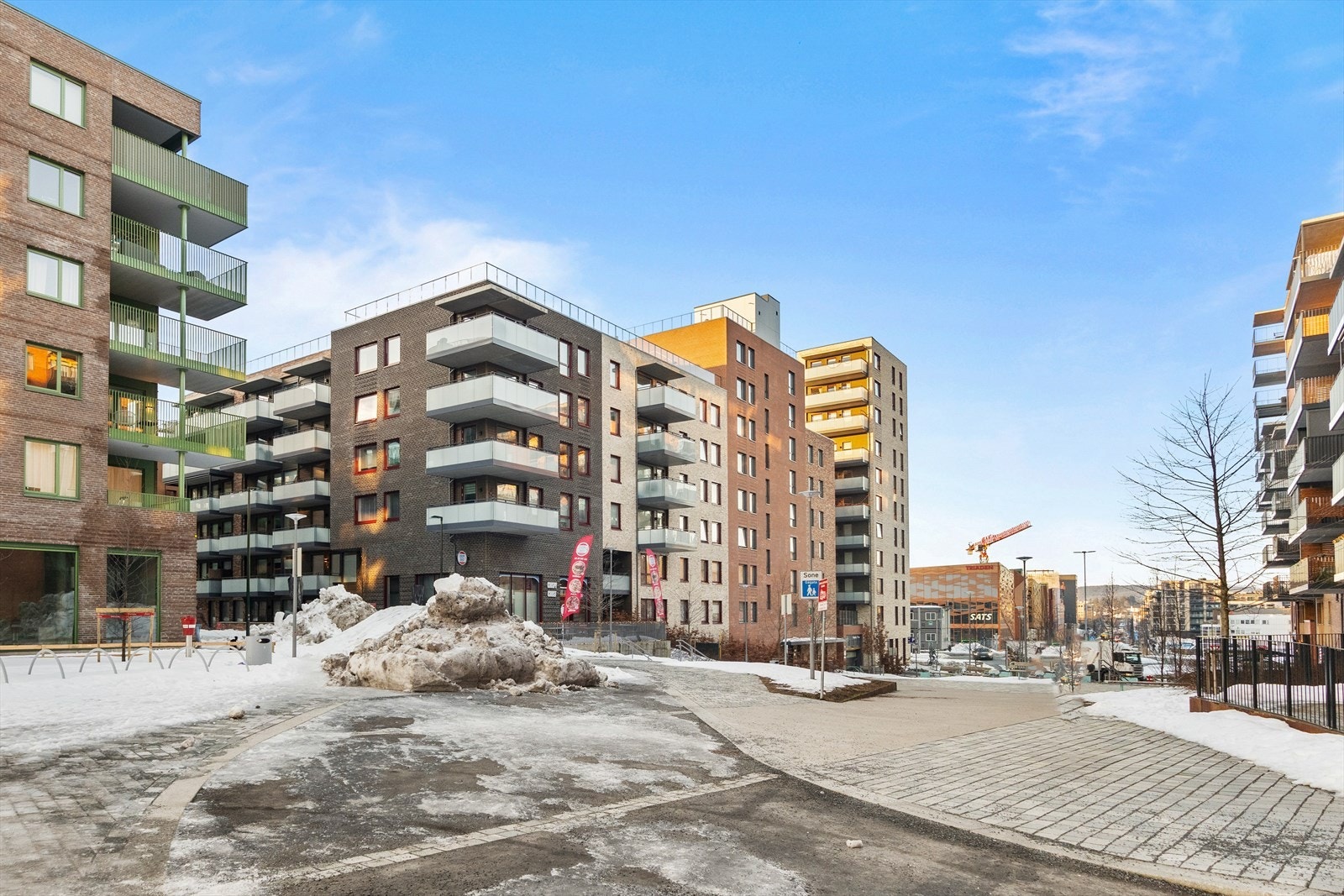 Fasade - sameiet har en svært sentral beliggenhet. Galleribilde