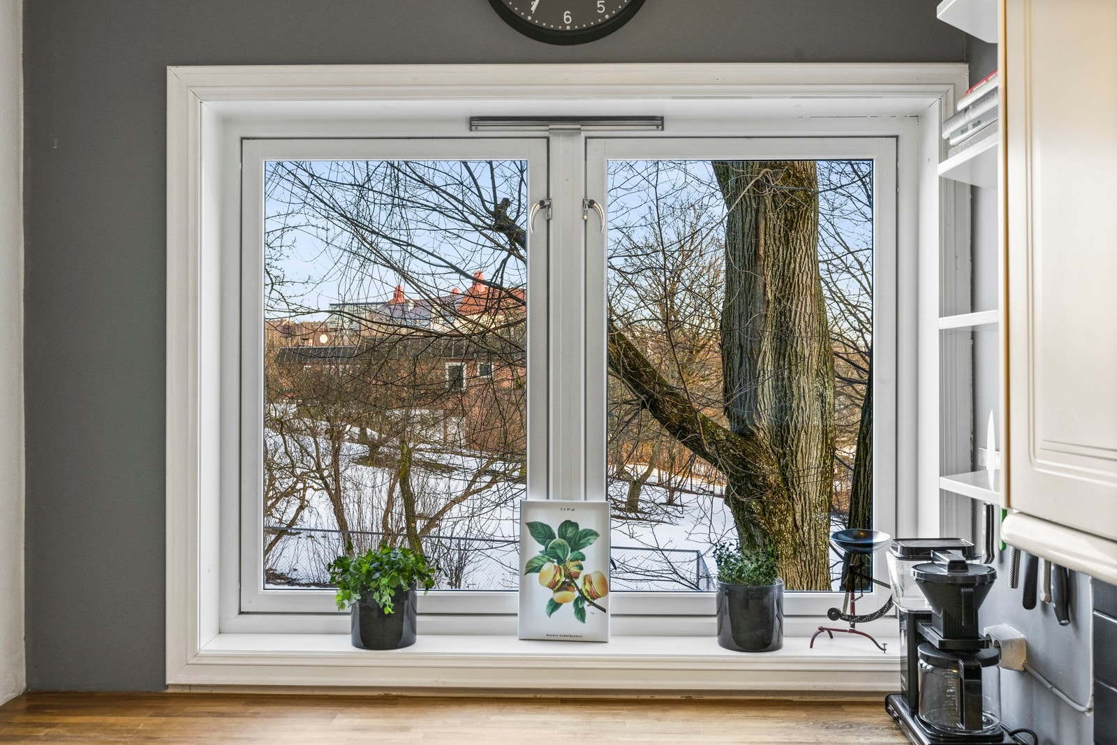 Hyggelig utsikt fra kjøkkenvinduet! Galleribilde