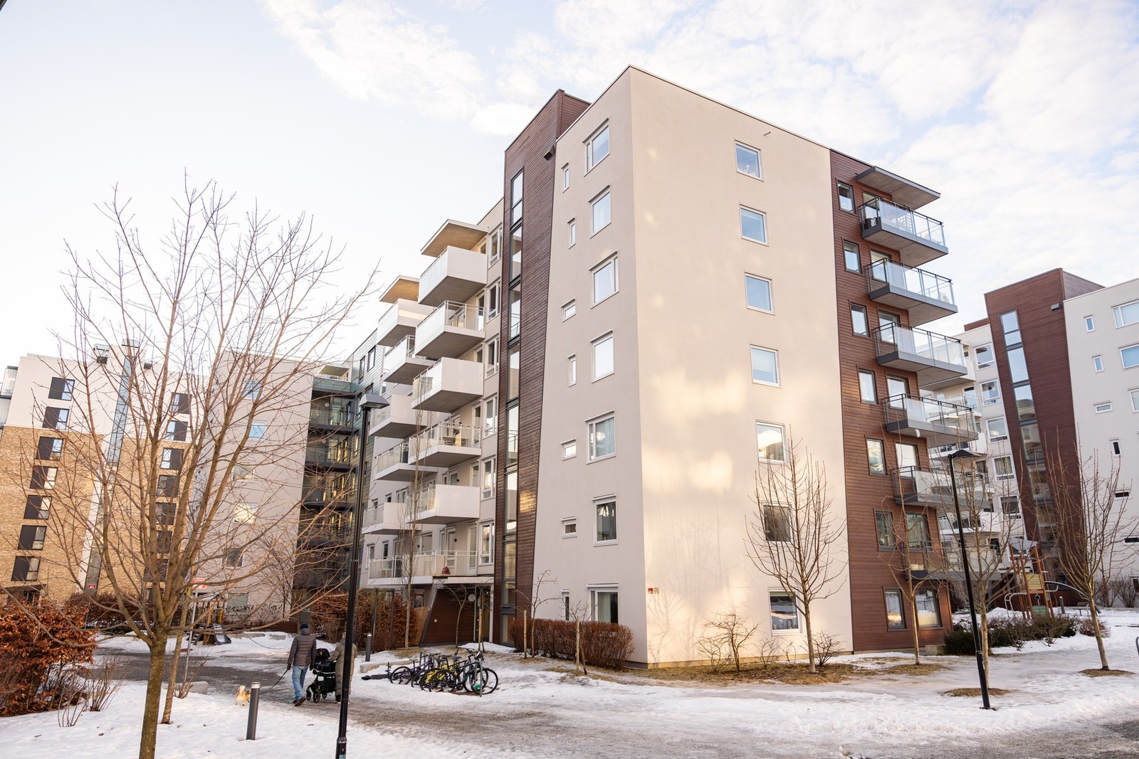 Fasade. Attraktiv beliggenhet i populære Gartnerkvartalet. Galleribilde