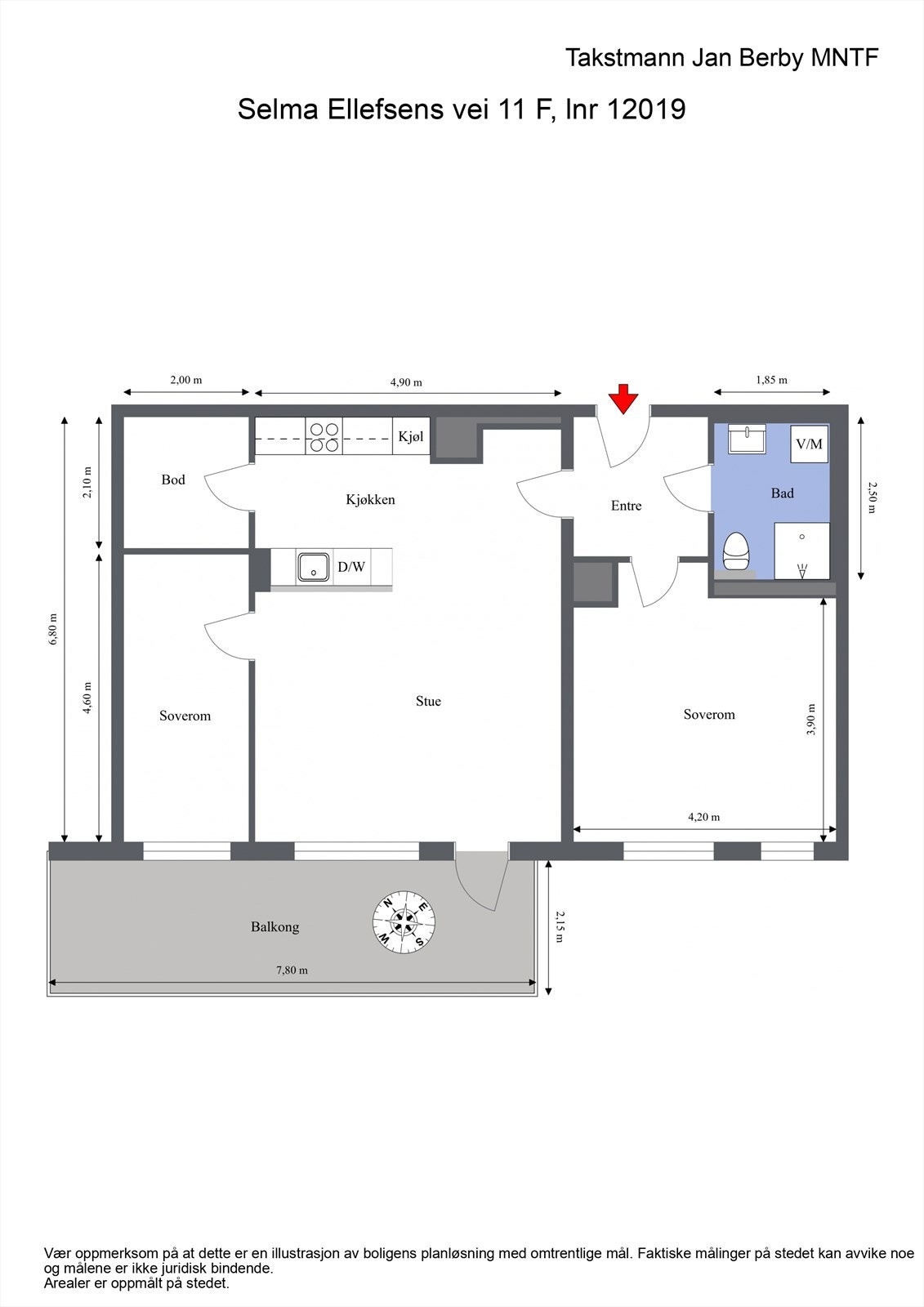 Plantegning Galleribilde