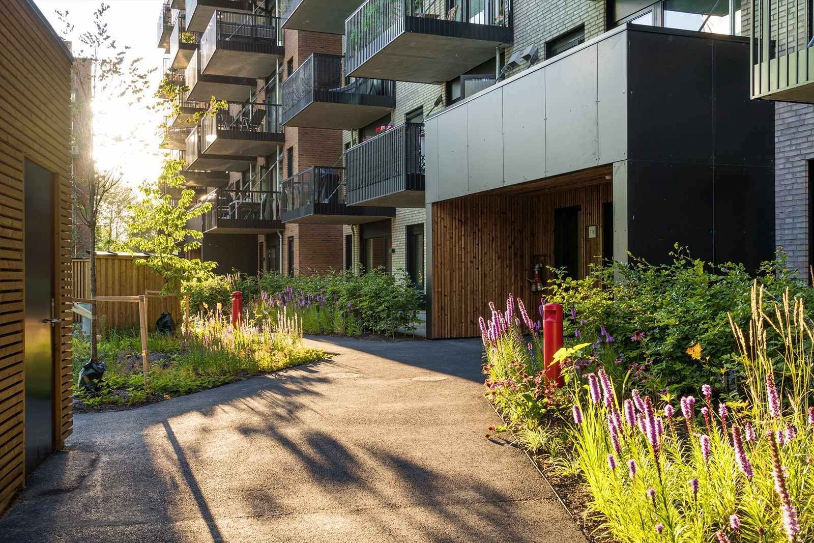 Borettslaget har pene fellesområder. Galleribilde