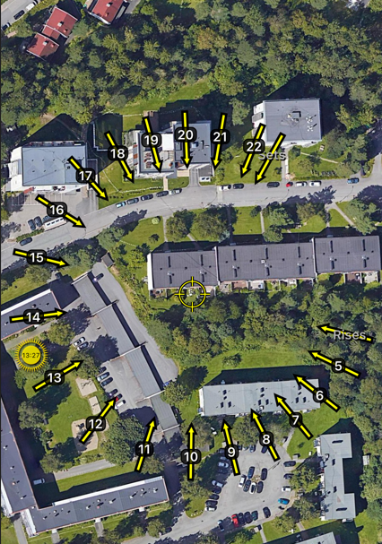 Illustrasjon av solforholdene midtsommers. Galleribilde