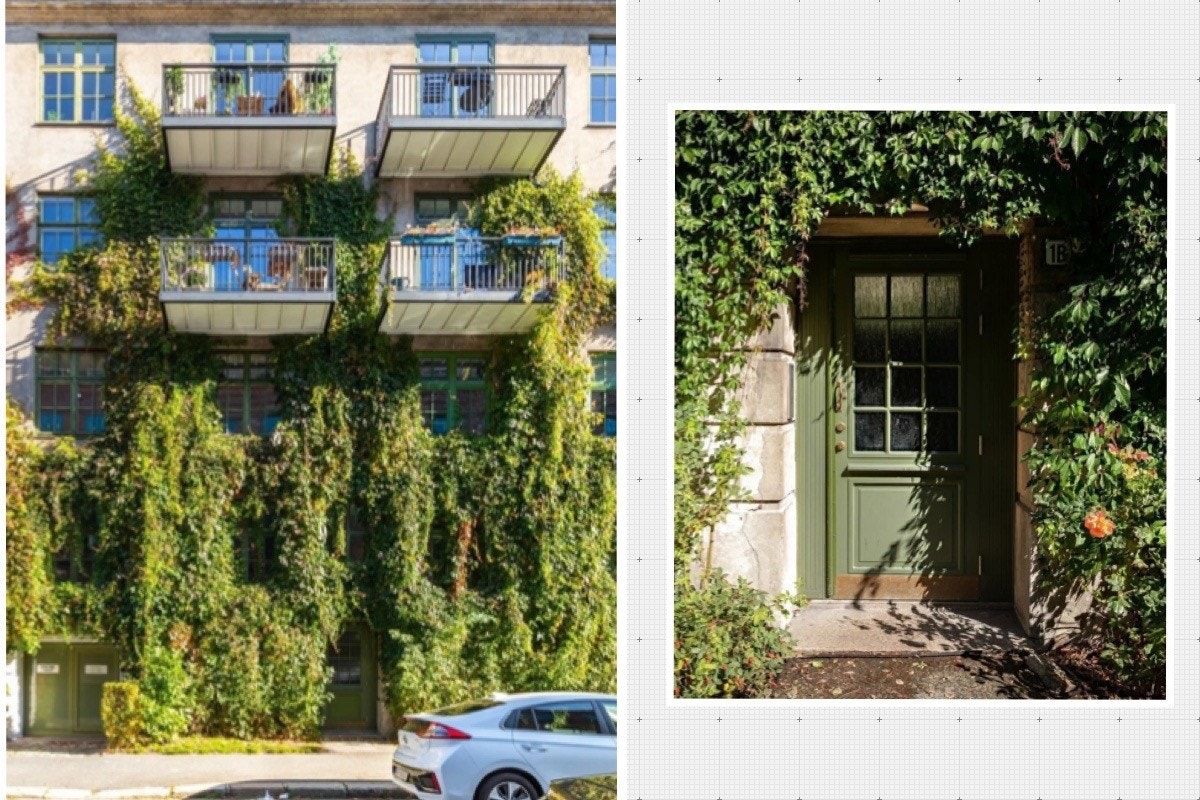 Bygget har en svært sjarmerende fasade i sommerhalvåret Galleribilde