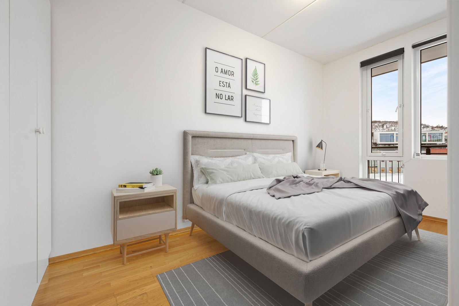 Hovedsoverommet har god plass til en stor dobbeltsent Galleribilde