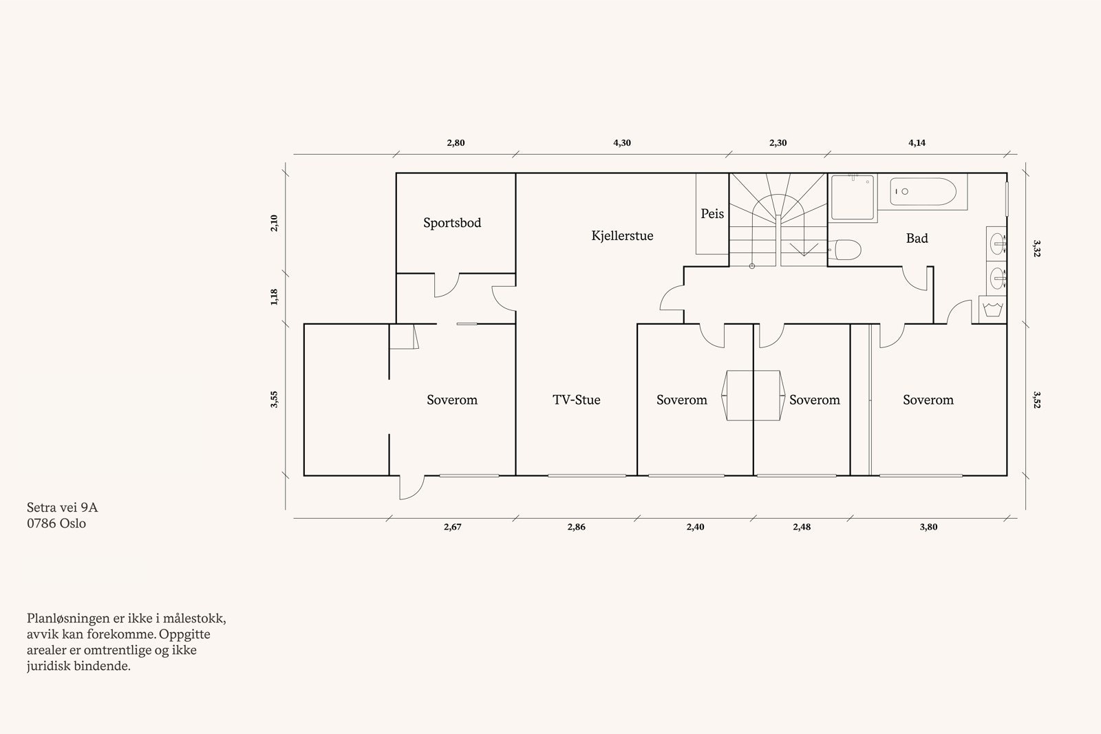 Plantegning 1. etasje. Galleribilde