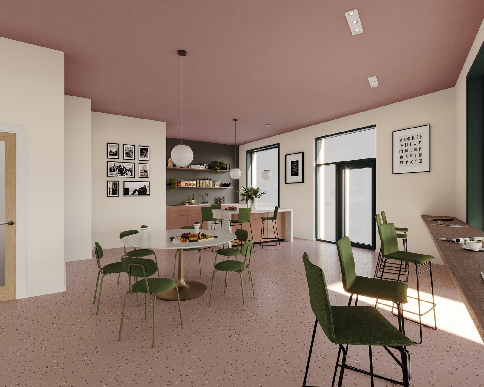 Felles lounge Galleribilde