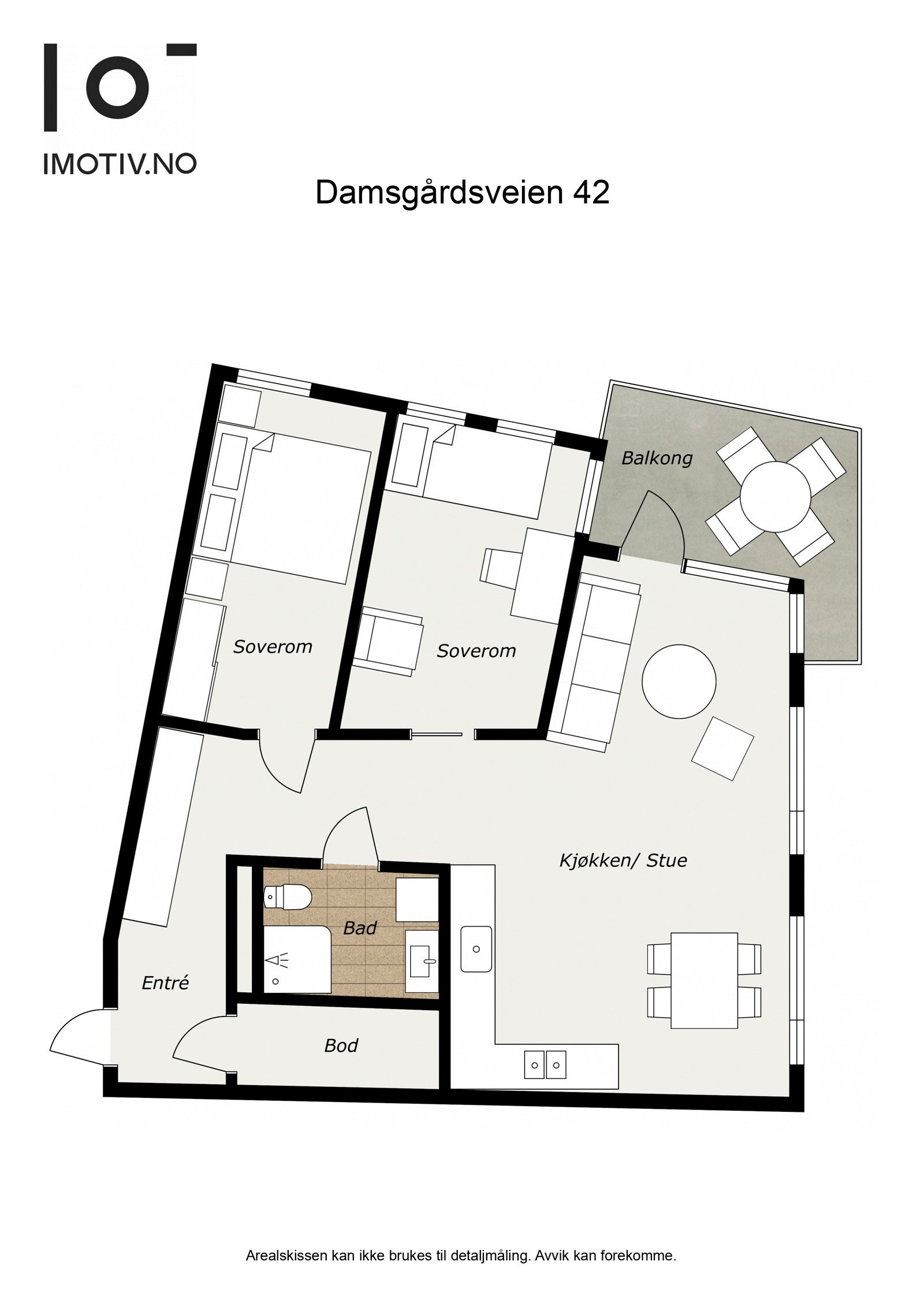- Planløsning. I tillegg medfølger en stor romslig bod i byggets 2. etg. - Galleribilde