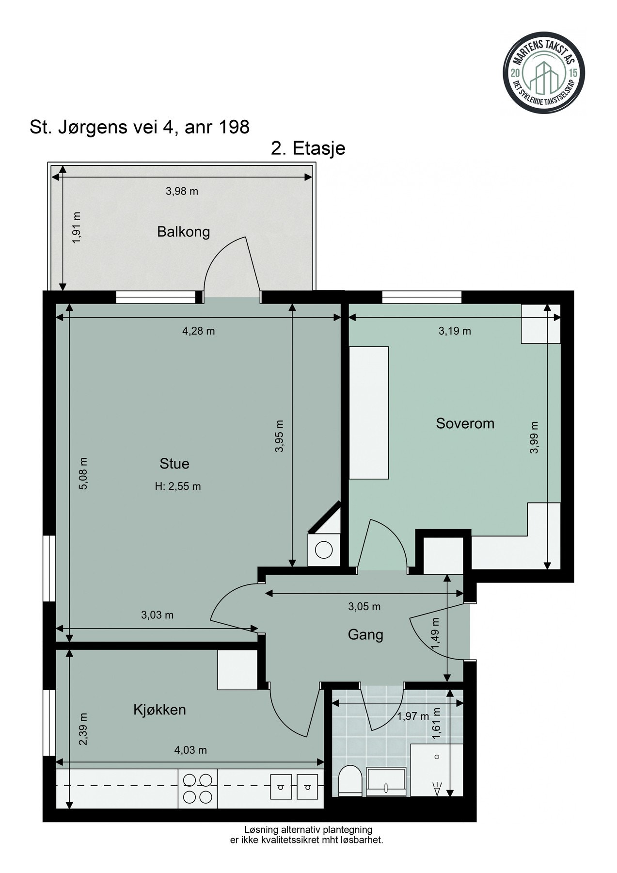 Leilighetens planløsning Galleribilde