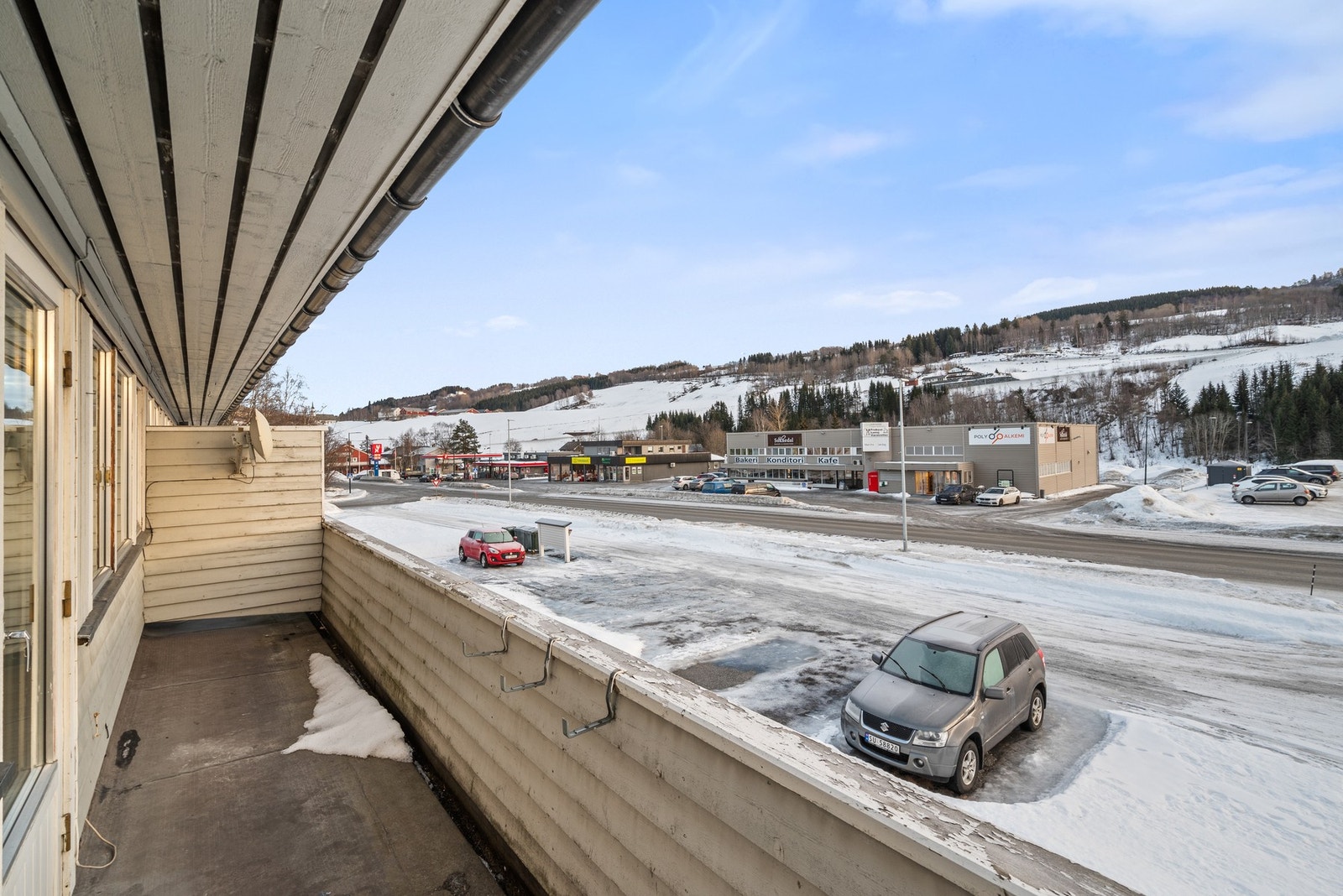 Balkongen er på 9m². Galleribilde