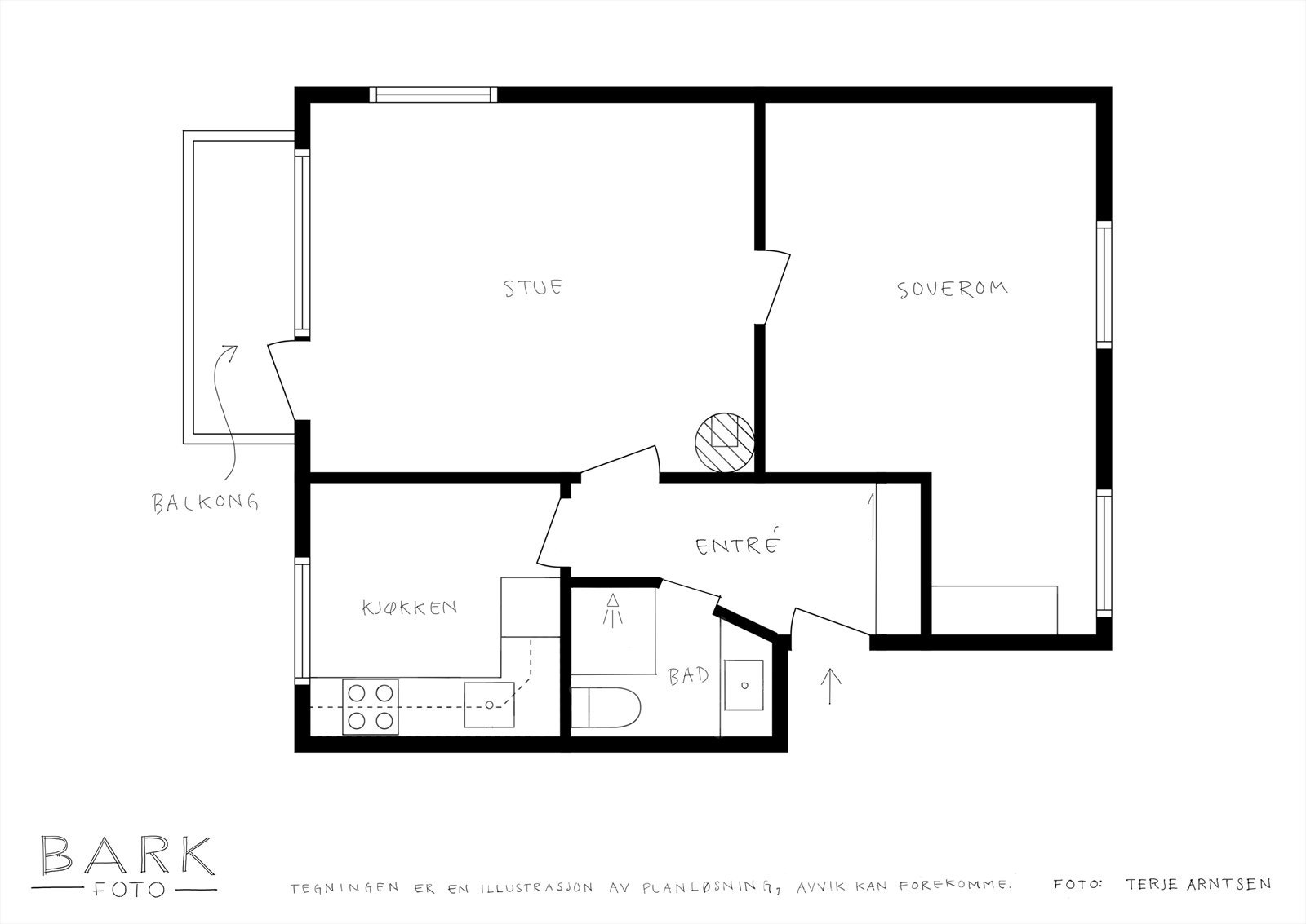 Plantegning. Galleribilde