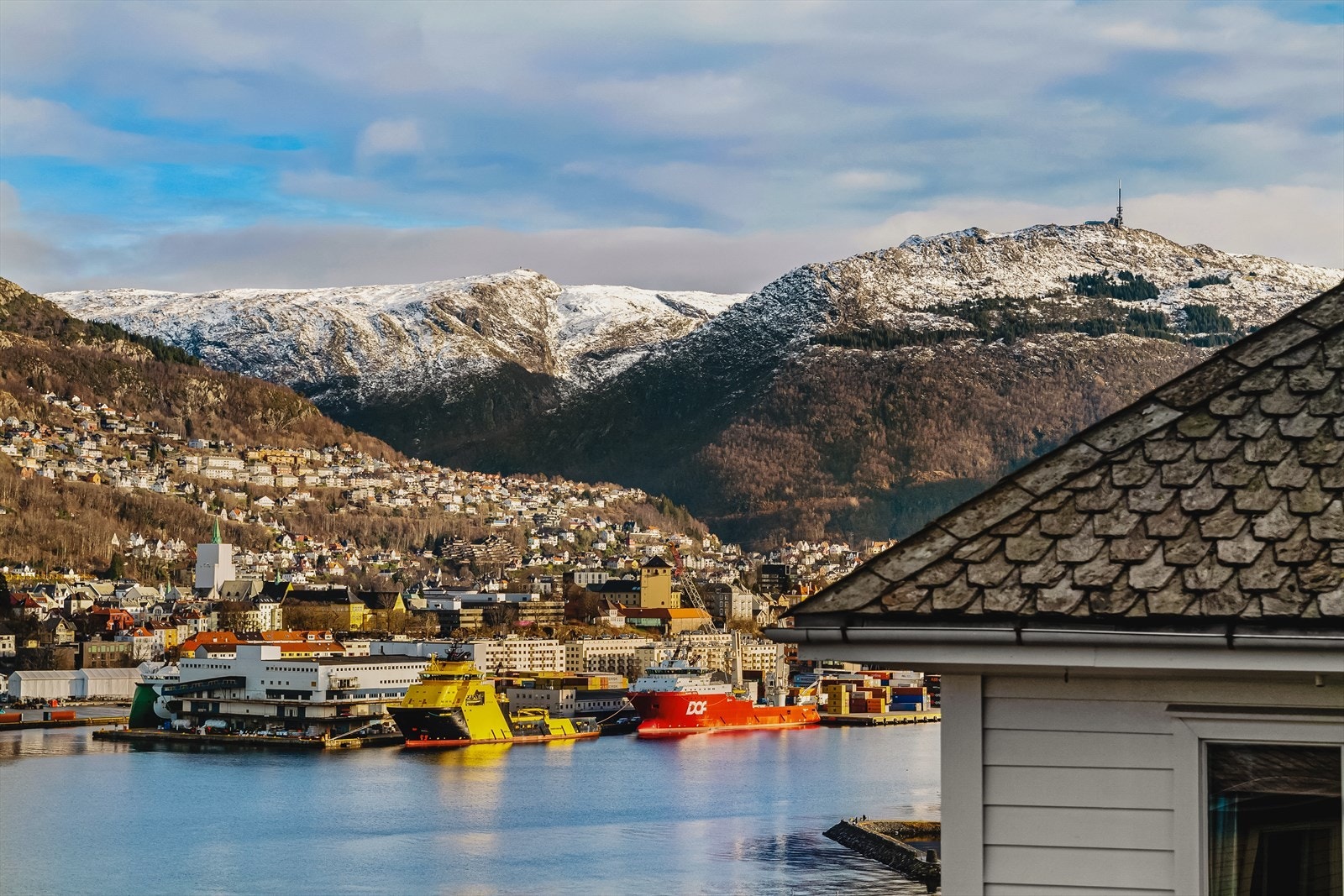 En utsikt som også forandrer seg med årstidene. Galleribilde