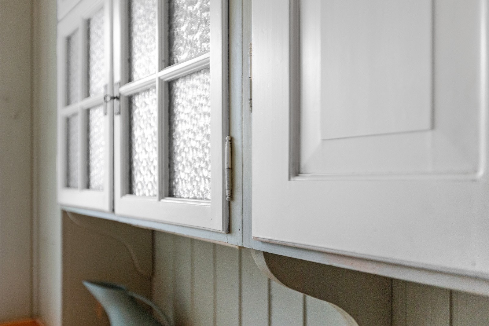 Flotte detaljer som er bevart ved restaurering og modernisering av kjøkkenet. Galleribilde