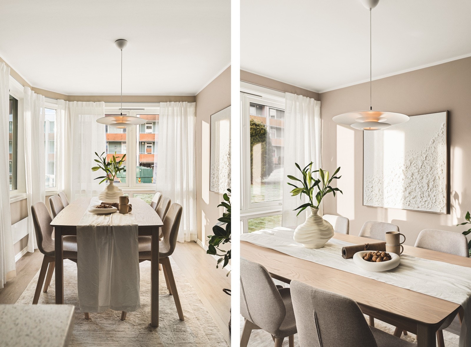 Koselig lun spisekrok i tilknytning til kjøkkenet. Galleribilde