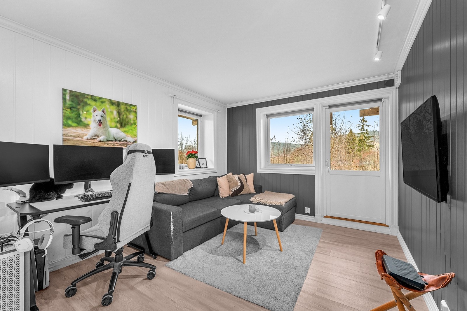 Leilighet - Utgang fra stuen til uteplass Galleribilde