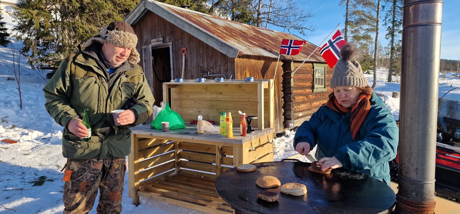 Bjønnbu aktivitetspark ligger midt i hyttefeltet med gapahuk og akebakke. Galleribilde