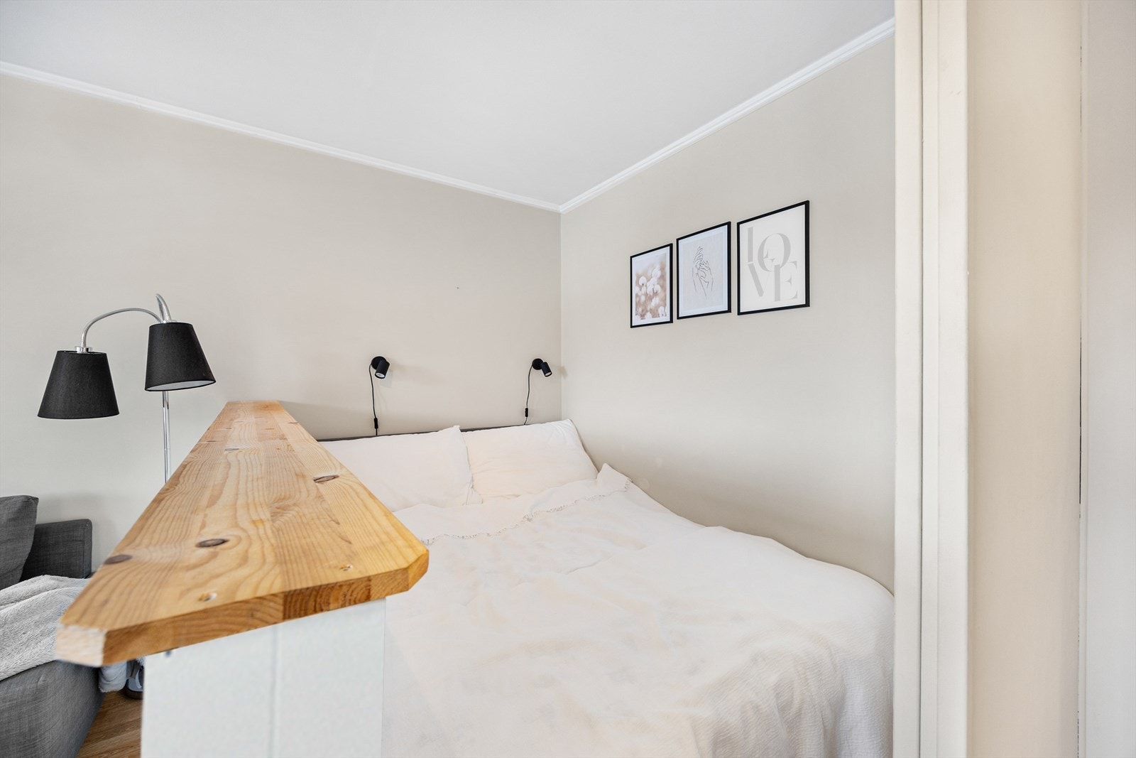 Alkove har plass til dobbeltseng. Galleribilde