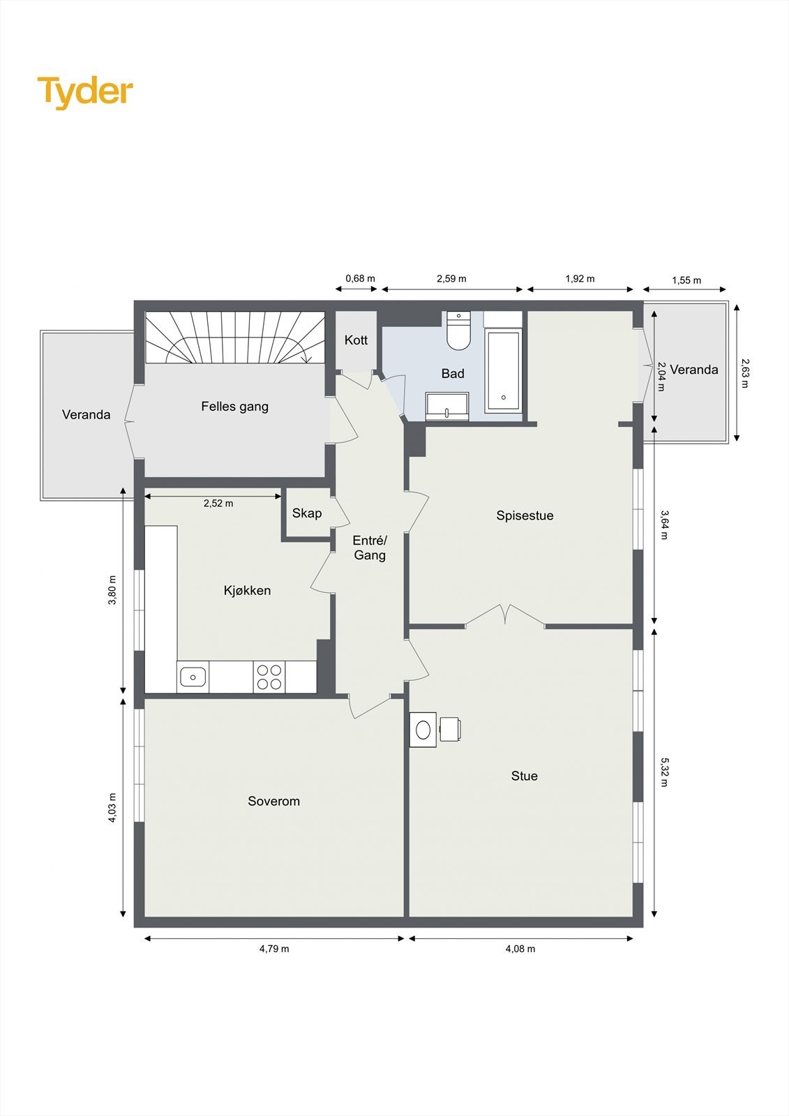 Plantegning 2.etasje Galleribilde