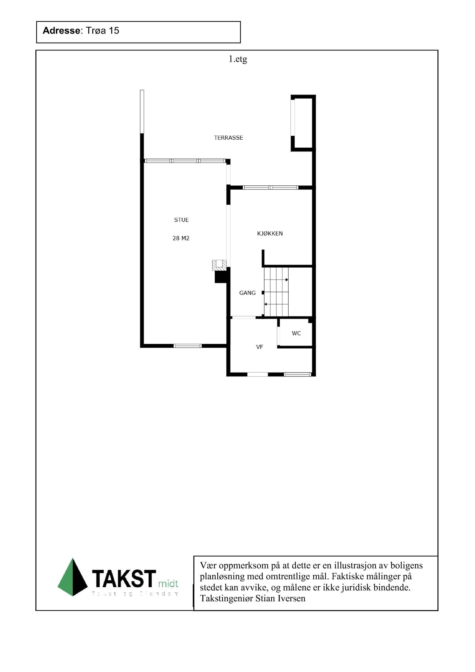 Planskisse 1. etasje Galleribilde
