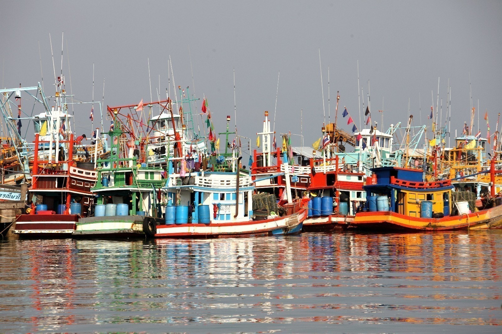 Bang Sare fiskelandsbyen Galleribilde