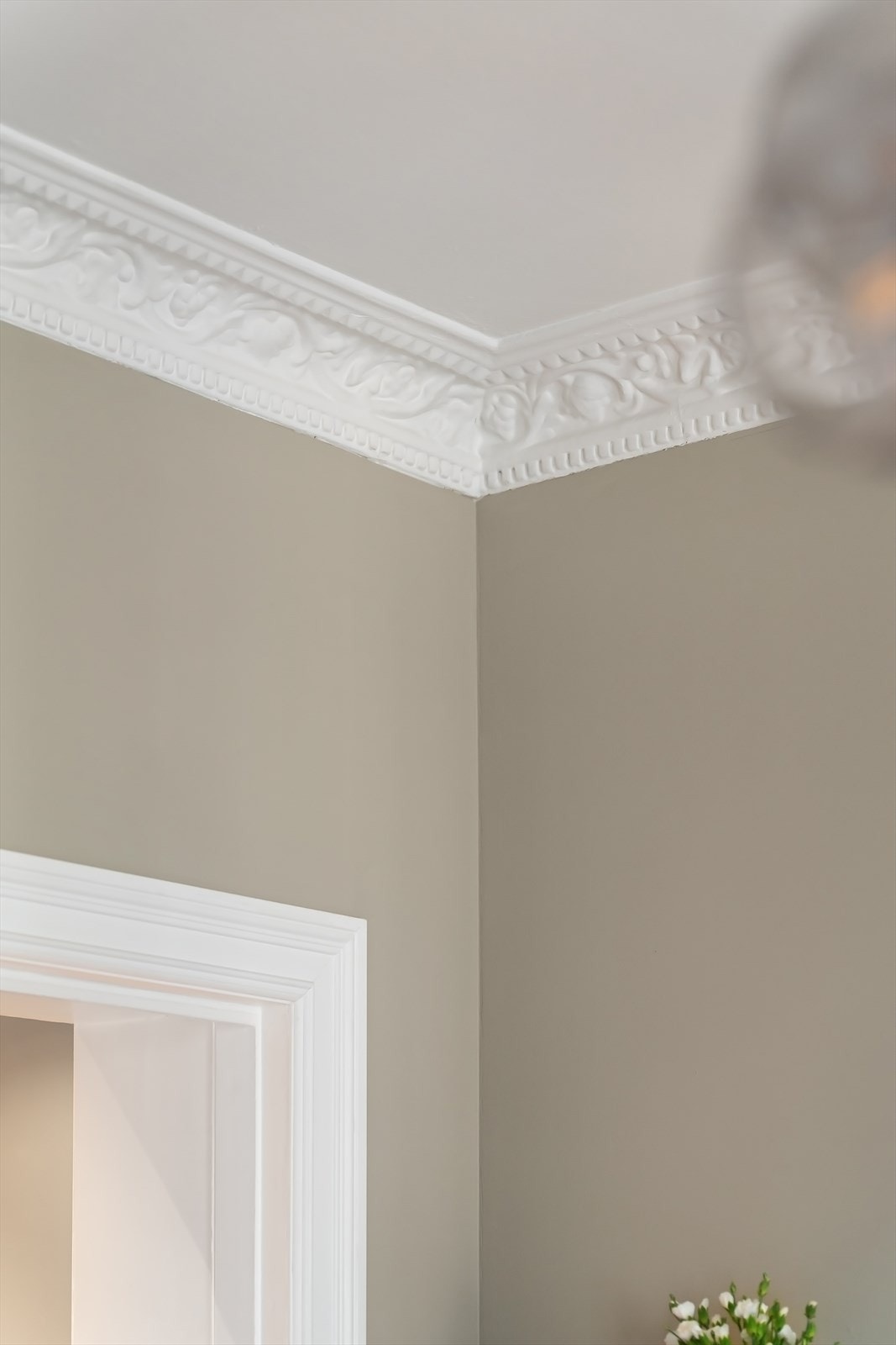 Detalj stue - Original stukkatur Galleribilde