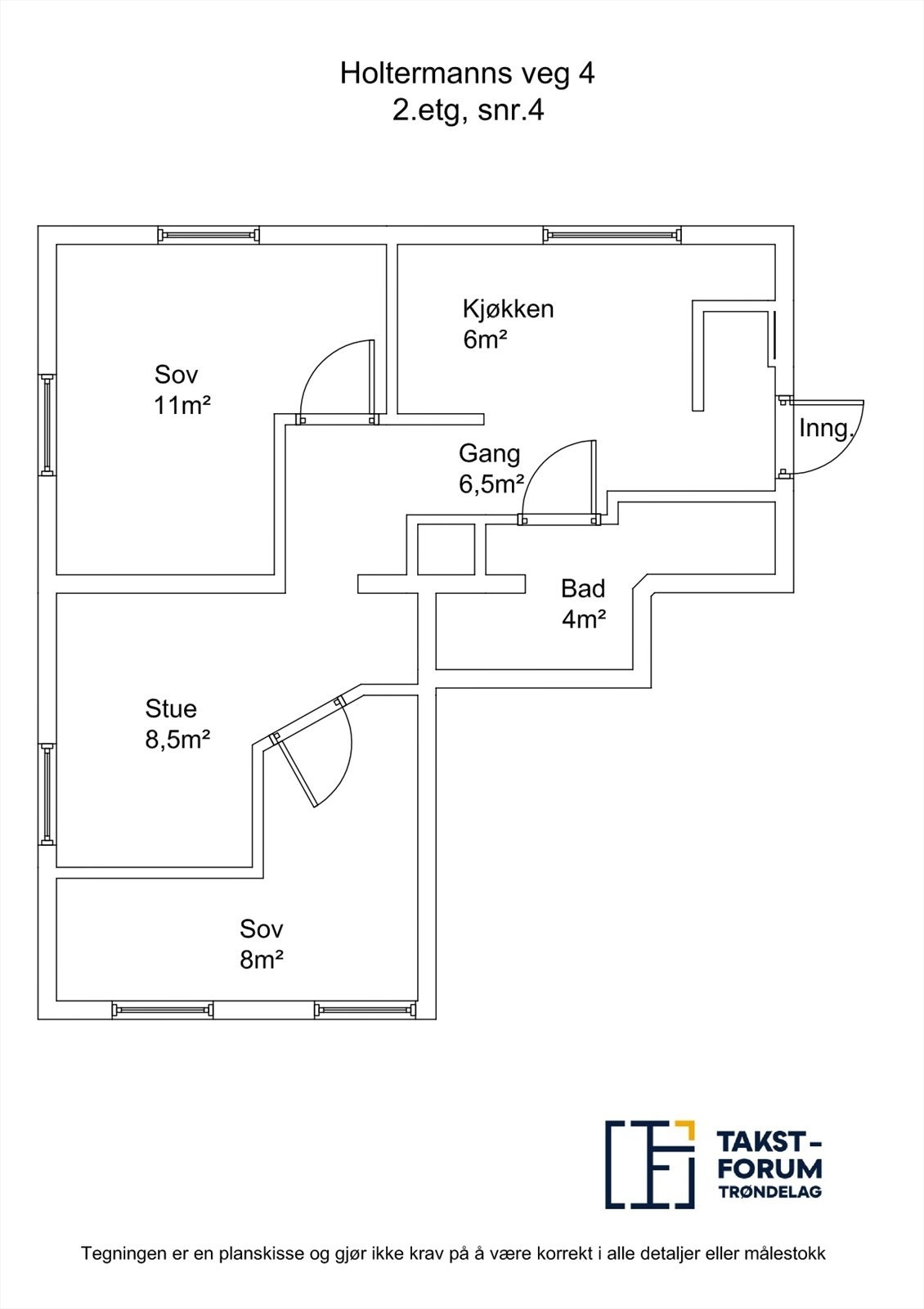 Planskisse 2. etasje Galleribilde