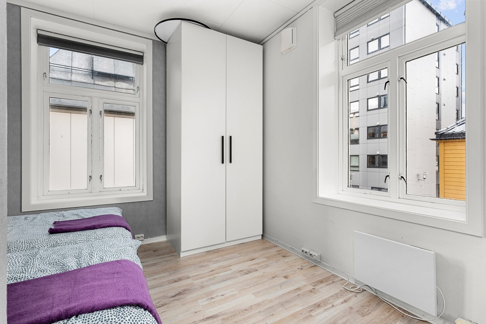 Det første soverommet er på 9,5m² Galleribilde
