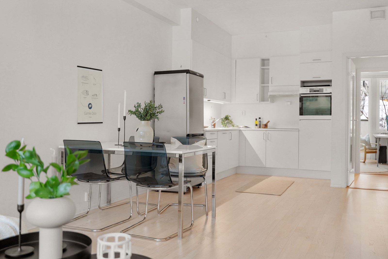 Lekker 1-stavs parkett på gulv Galleribilde