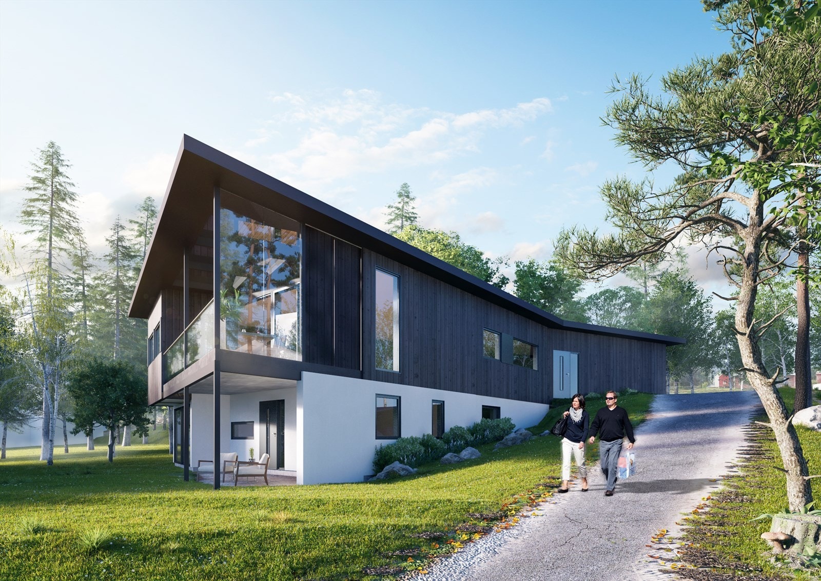 Illustrasjonsfoto av boliger som er godkjent i hht. byggetegninger vedlagt i salgsoppgaven Galleribilde