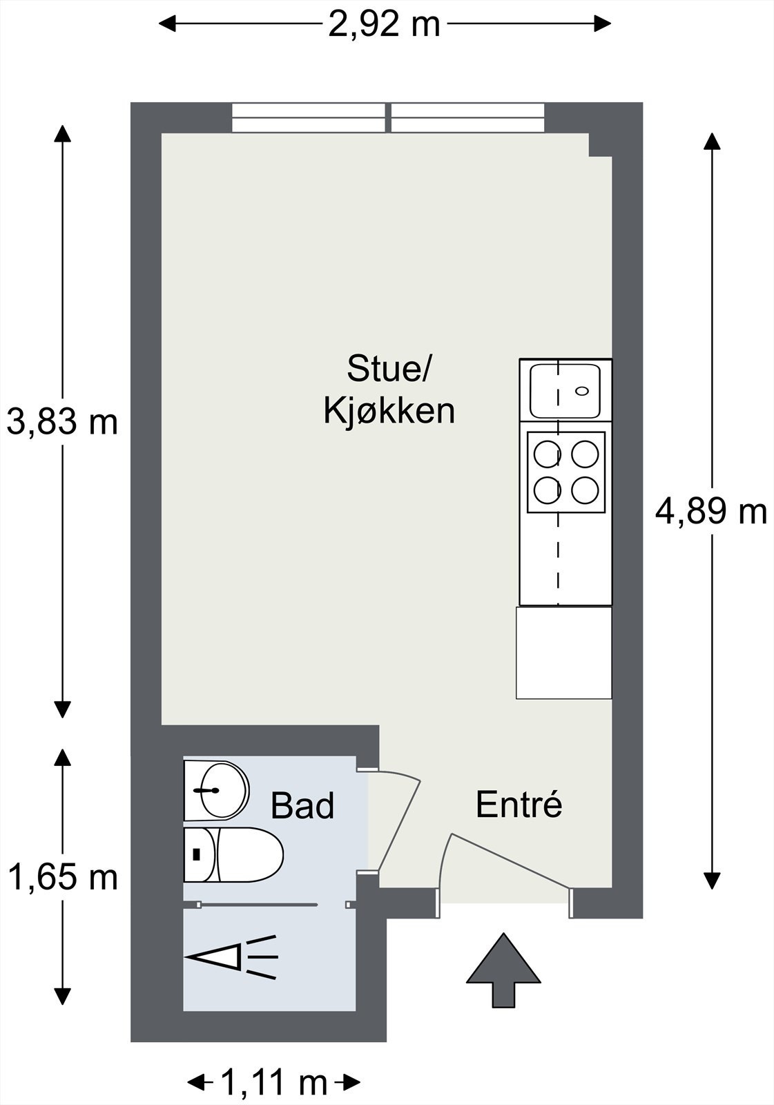 Plantegning til orientering. Galleribilde