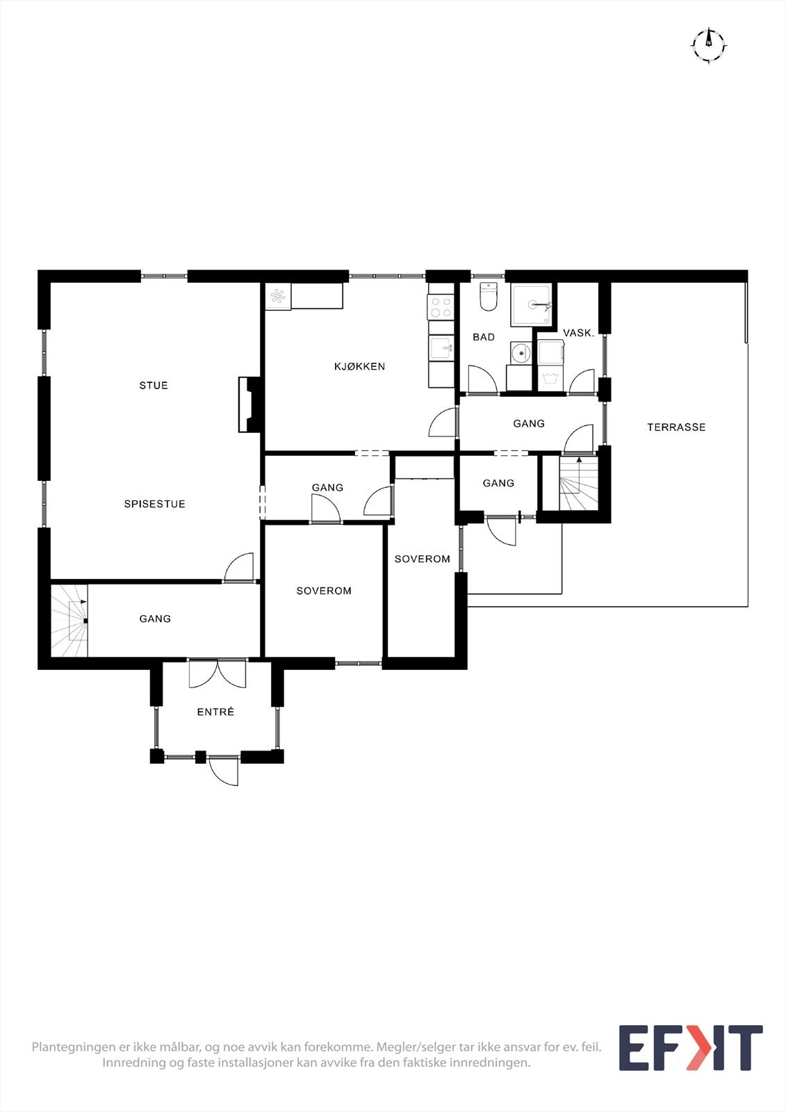 Eneboligen - Første etasje Galleribilde