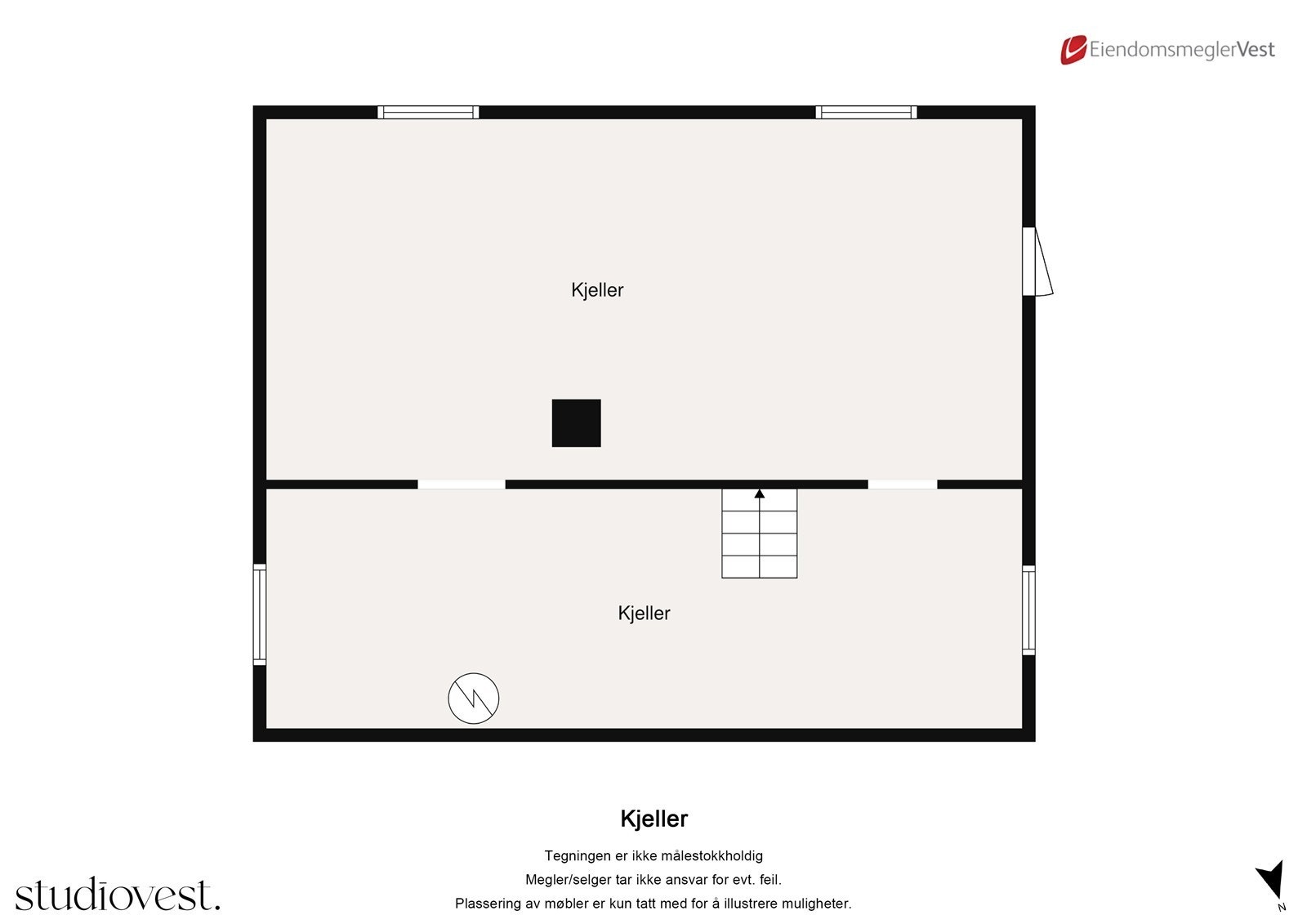 Plantegning kjeller Galleribilde