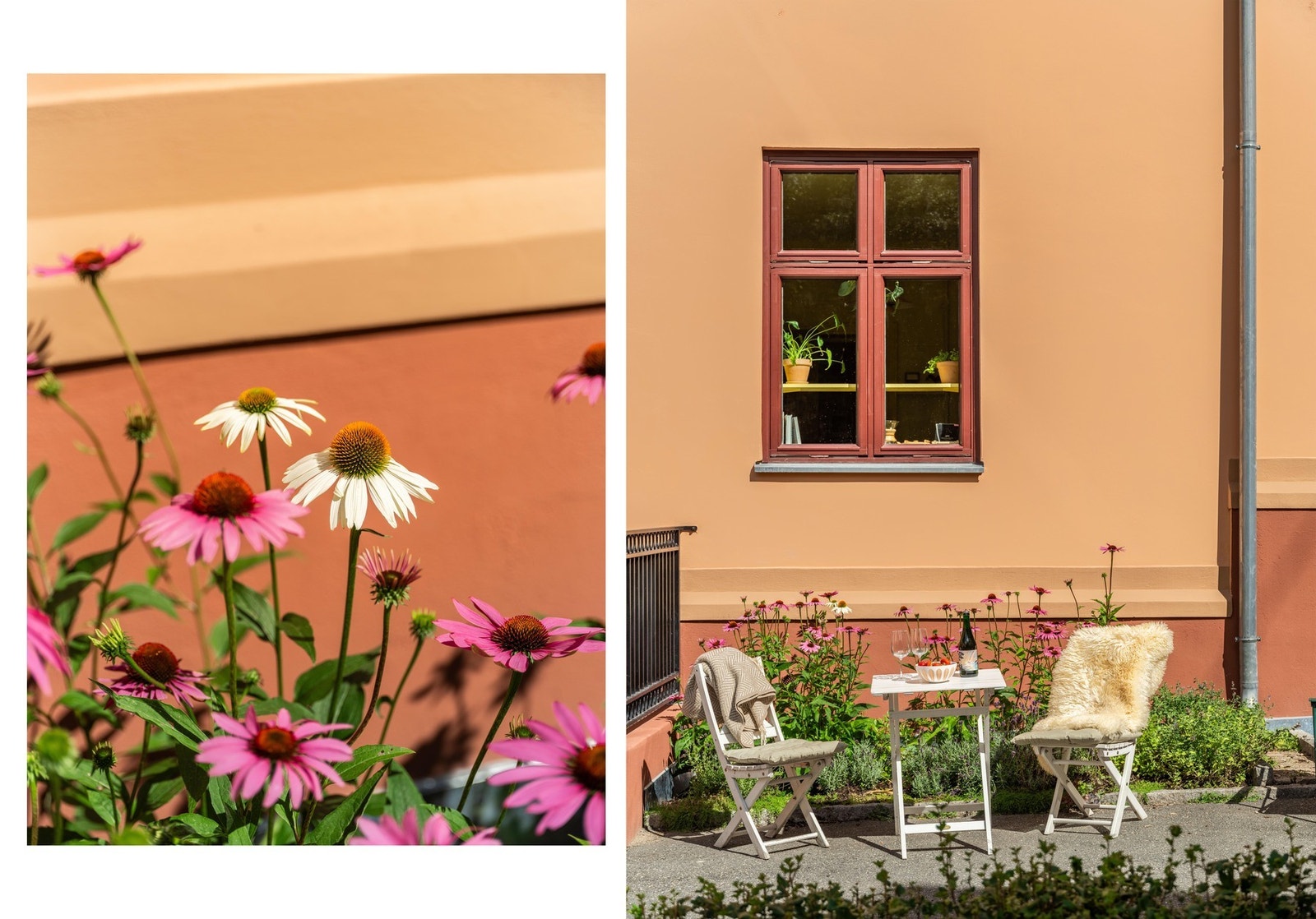 PS: I annonsen har vi sneket inn et par bilder fra forrige gang leiligheten ble solgt, slik som forsidebildet. Nettopp for å vise hvor fint og grønt det er utenfor på sommeren. Galleribilde