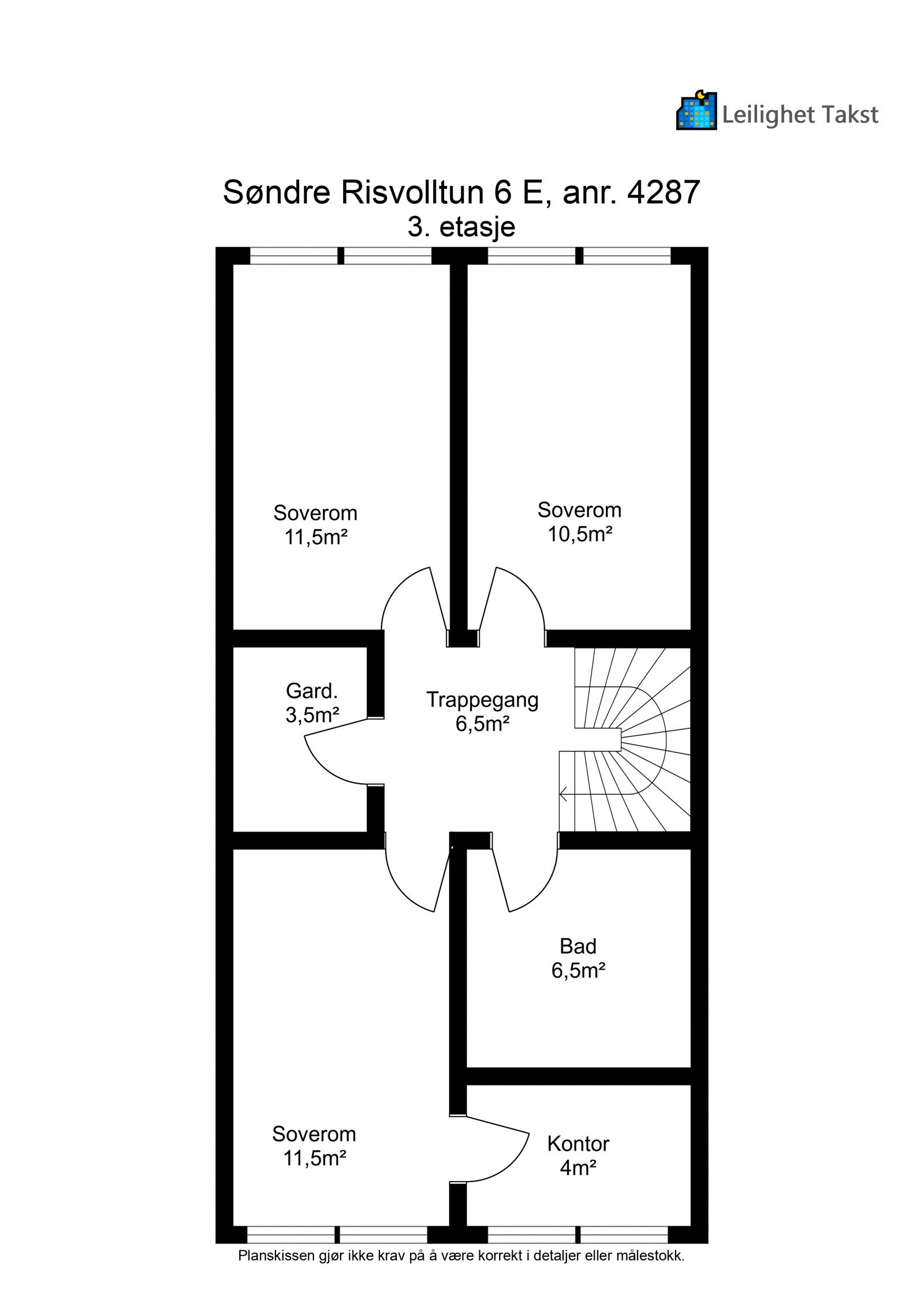 Planskisse - 3. Etasje. Galleribilde