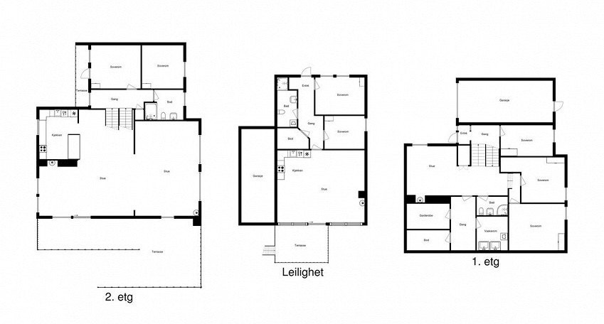 Plantegning Galleribilde