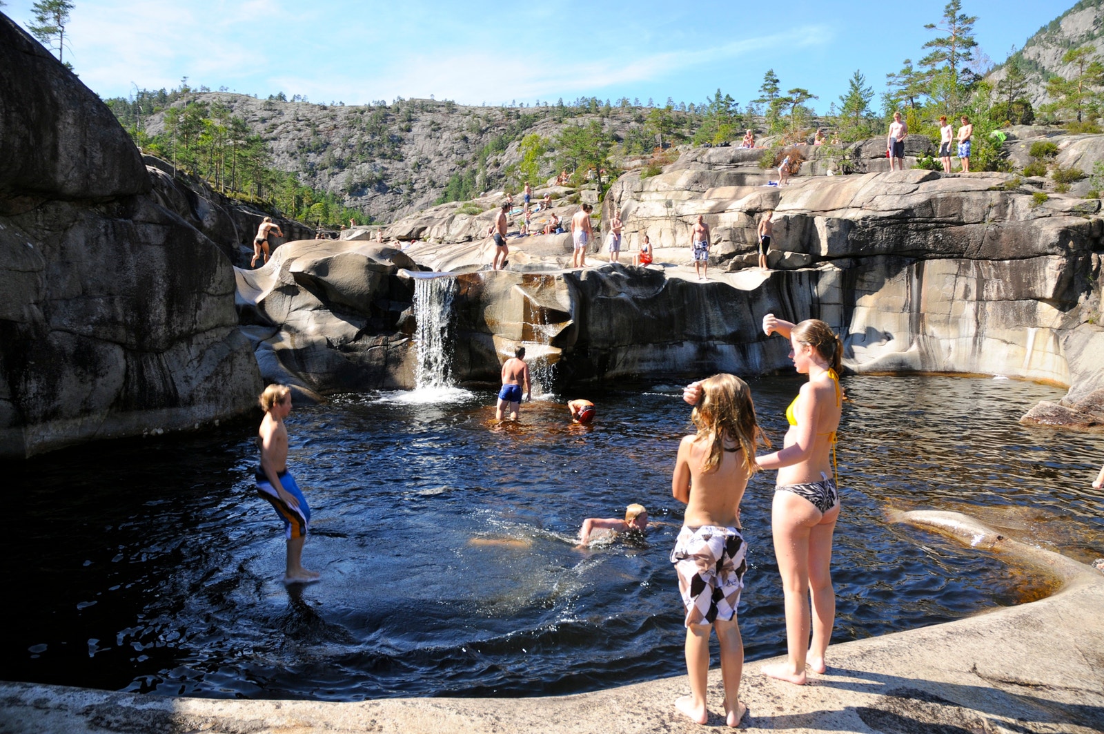 De berømte Jettegrytene ligger i Nissedal Galleribilde