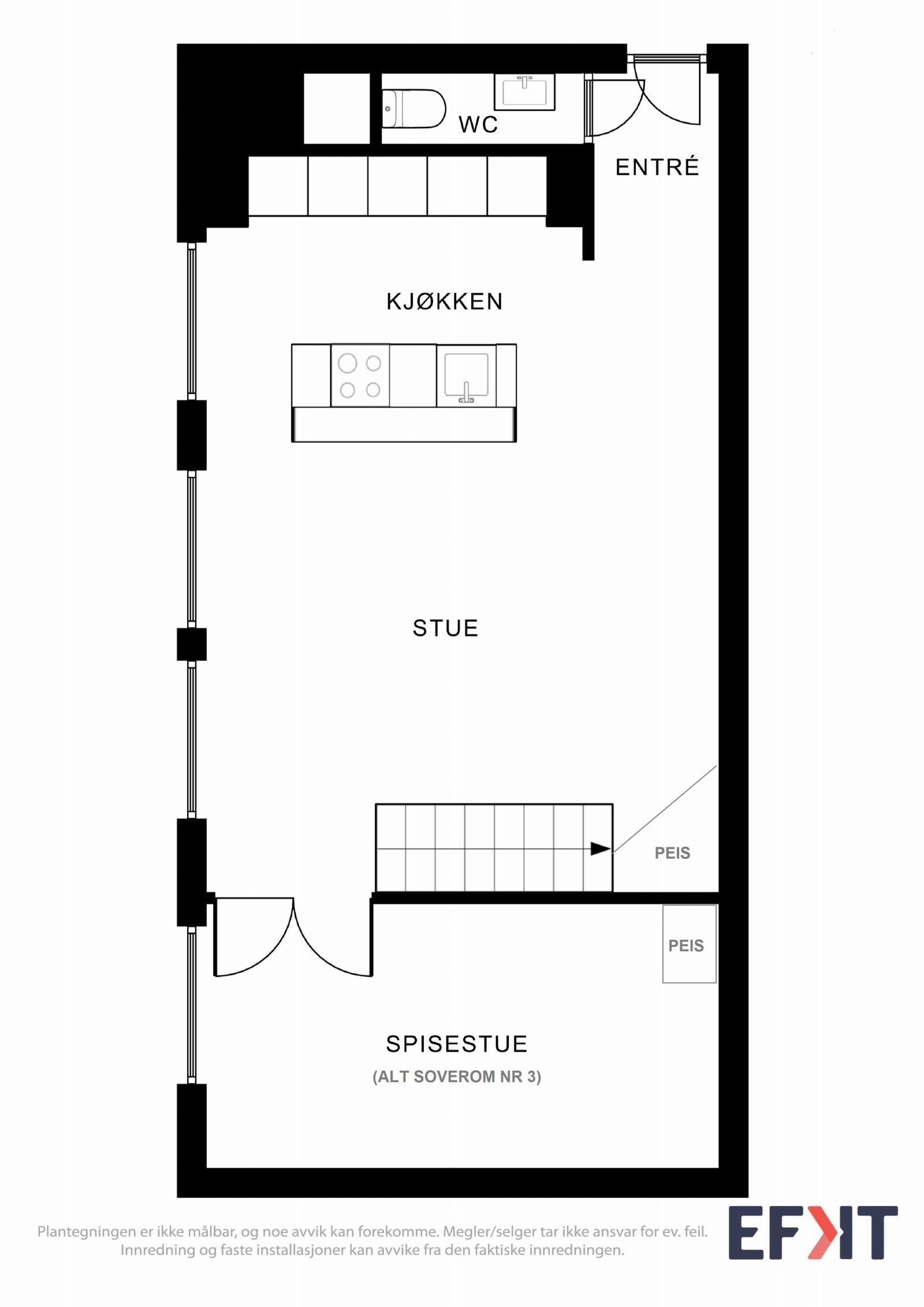 Planskisse 4 etg. Galleribilde
