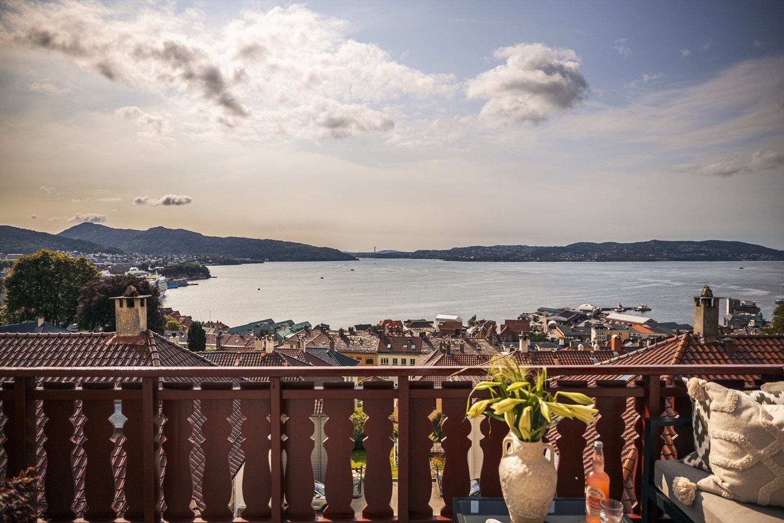 Her får du panoramautsikt utover Byfjorden! Galleribilde