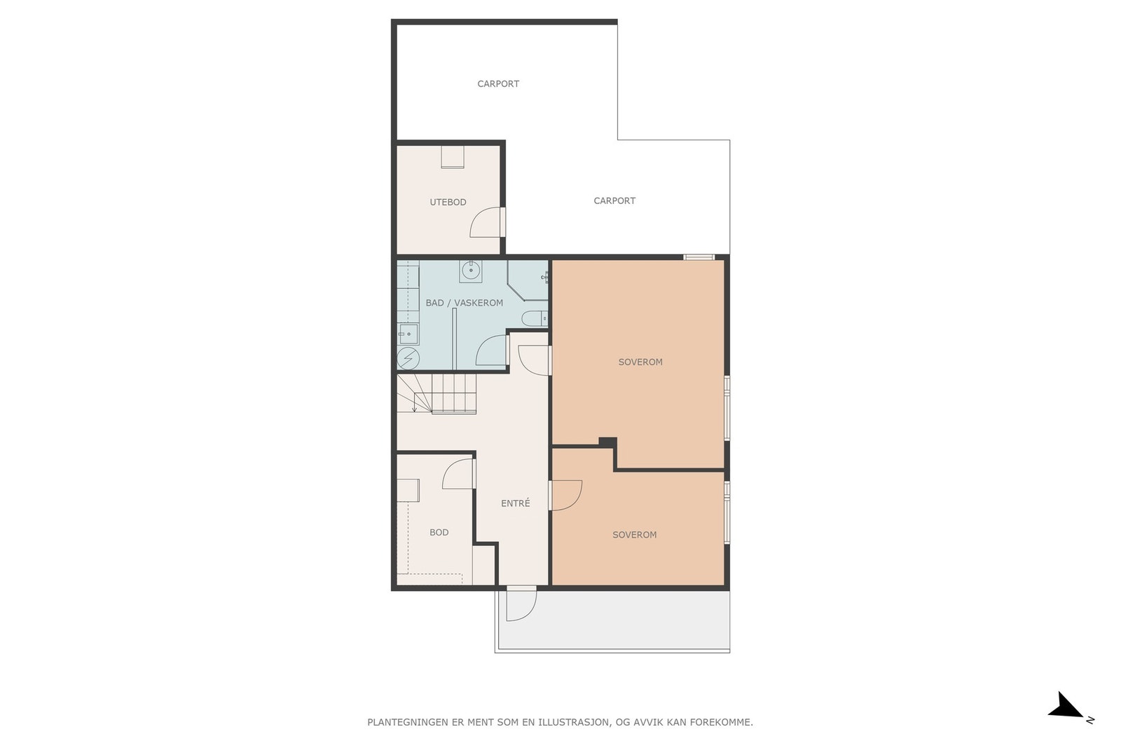 Plantegning sokkeletasje Galleribilde